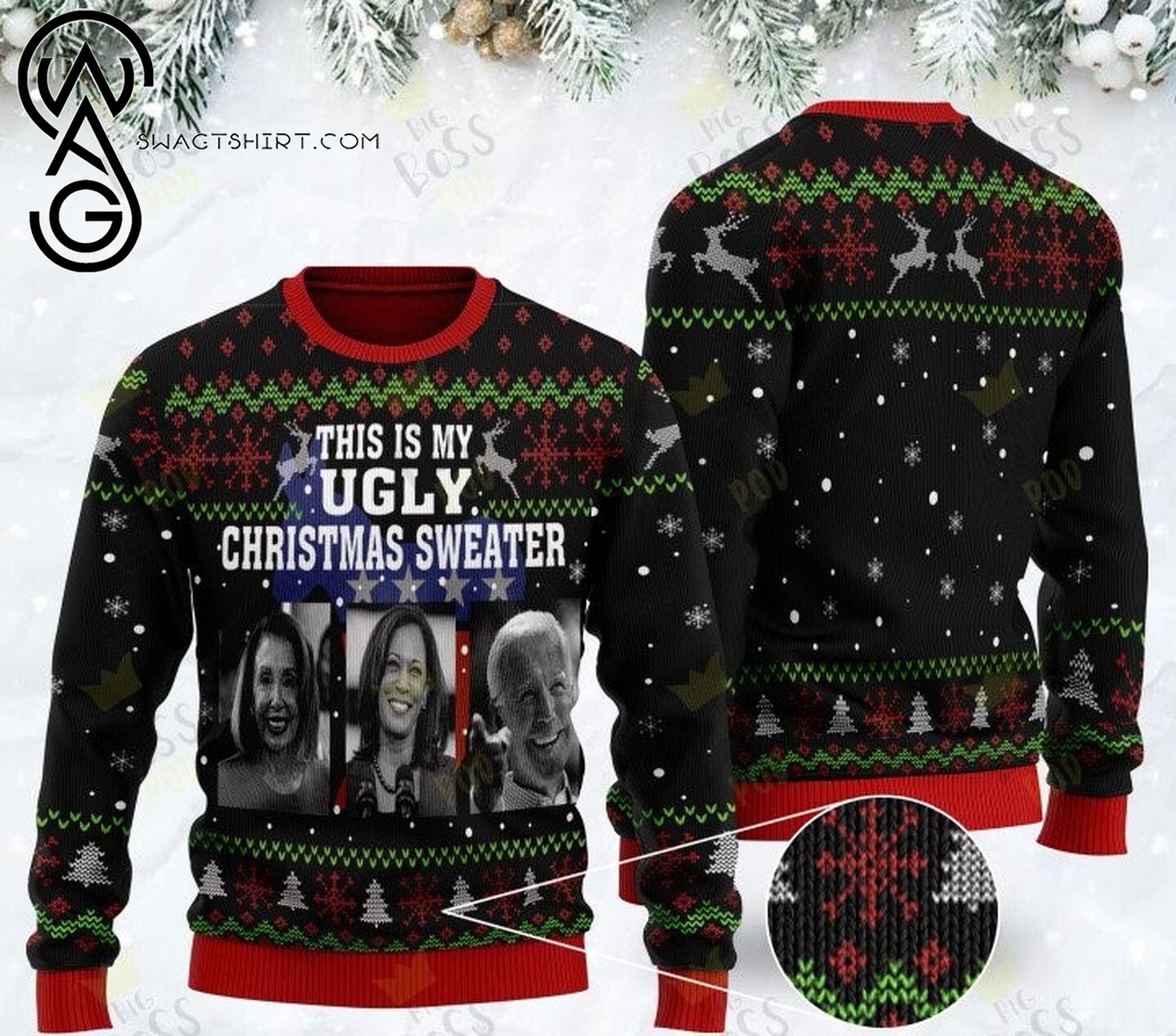 Biden this is my ugly chrismas sweater ugly christmas sweater