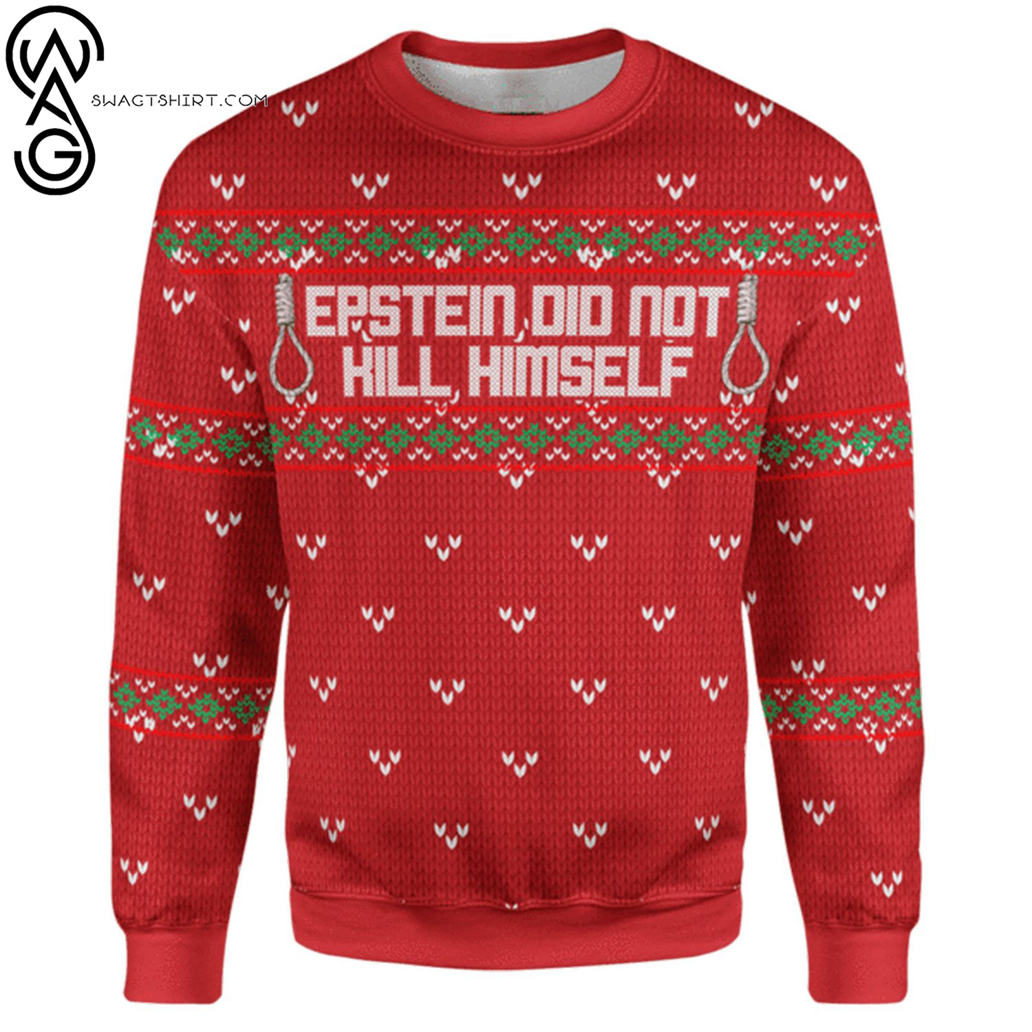 Epstein didn't kill himself full printing ugly christmas sweater