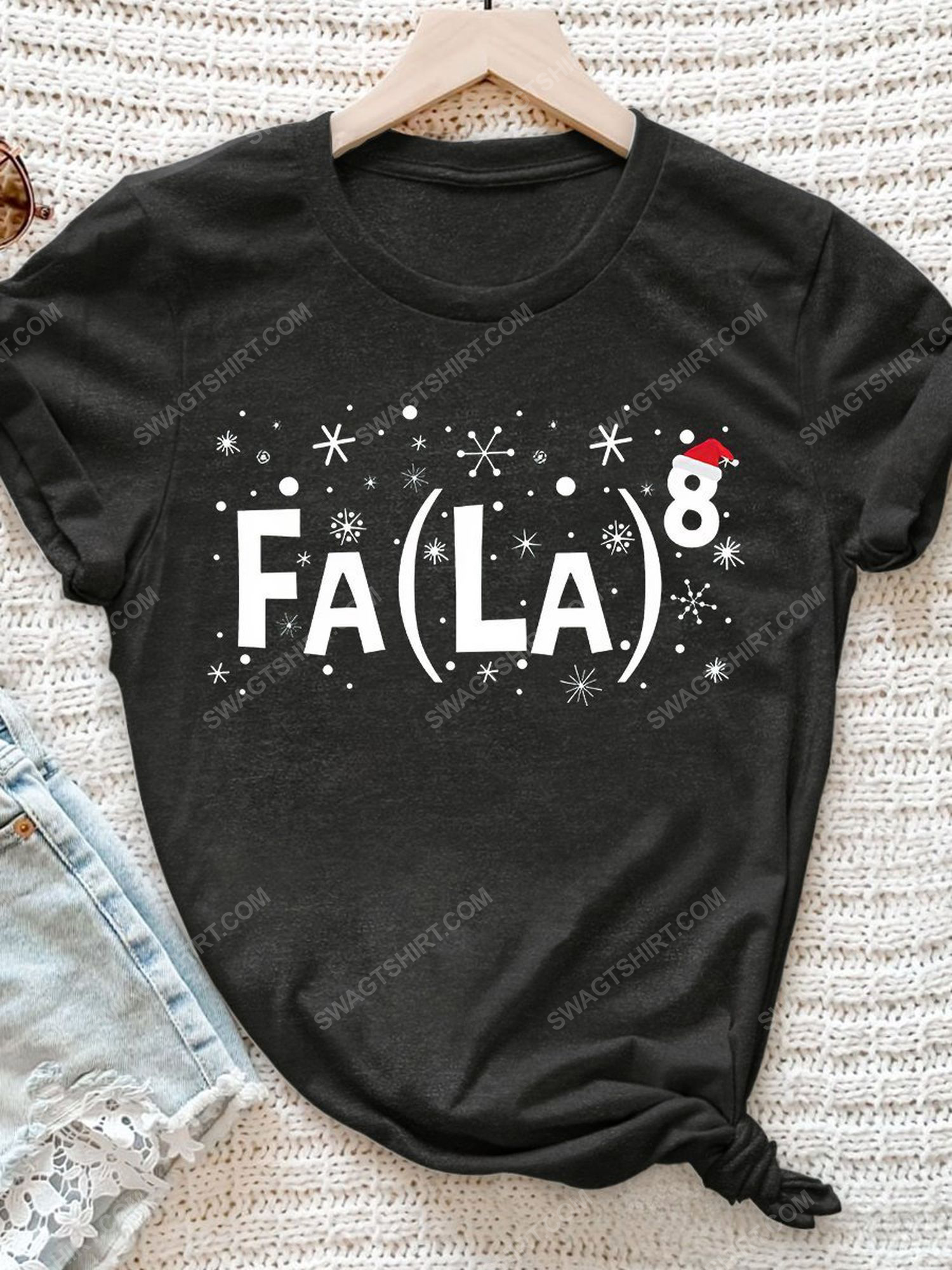 Fala math teacher christmas time shirt 1