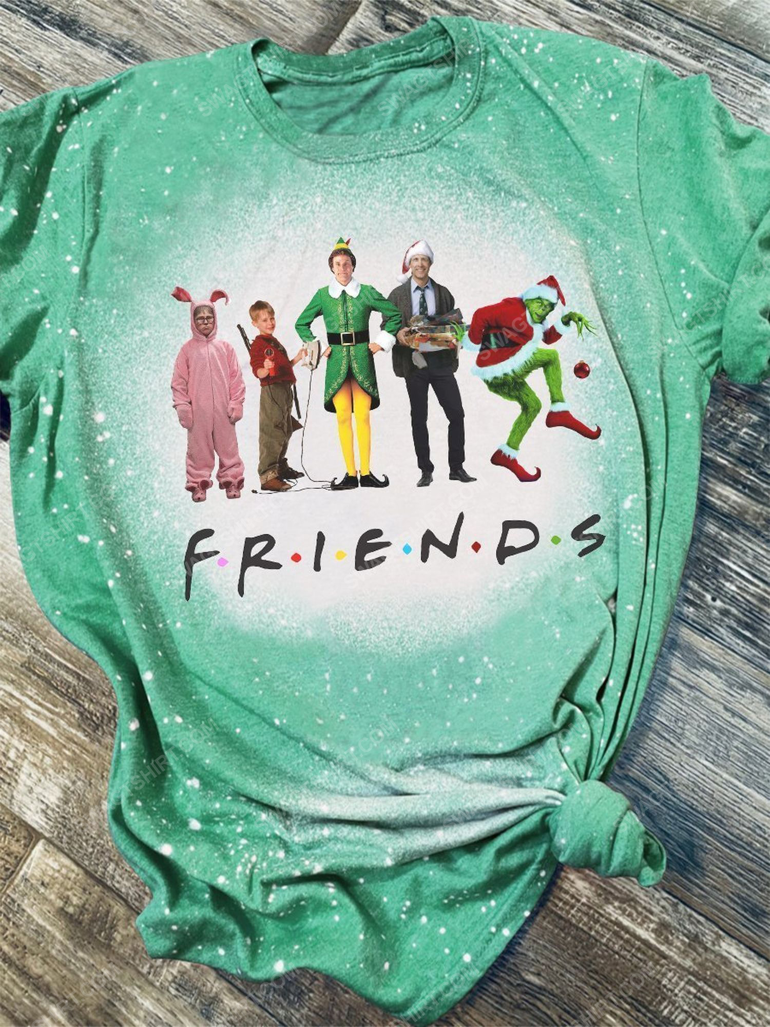Friends tv show christmas movie characters shirt 1
