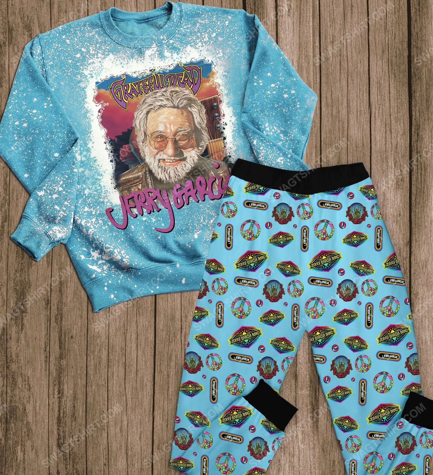 Grateful dead jerry garcia full print pajamas set 1 - Copy