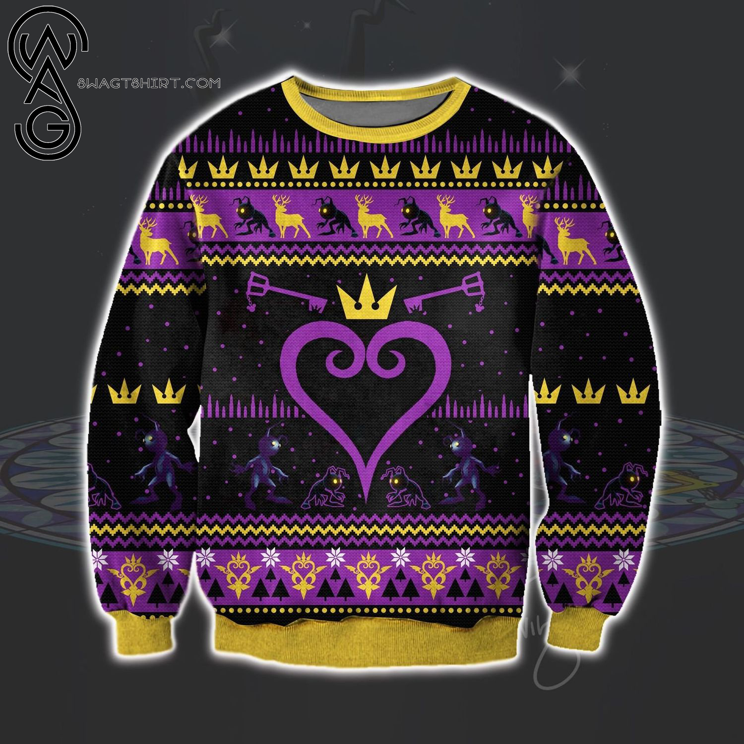 Kingdom Hearts Game Full Print Ugly Christmas Sweater