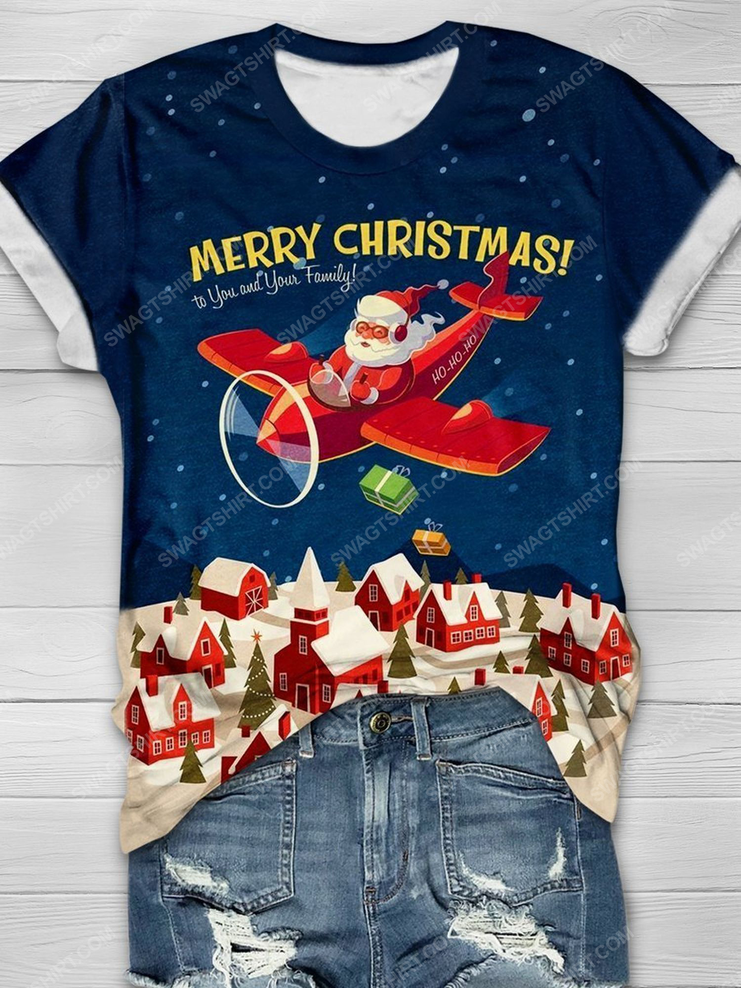 Merry christmas to you and your family santa claus shirt