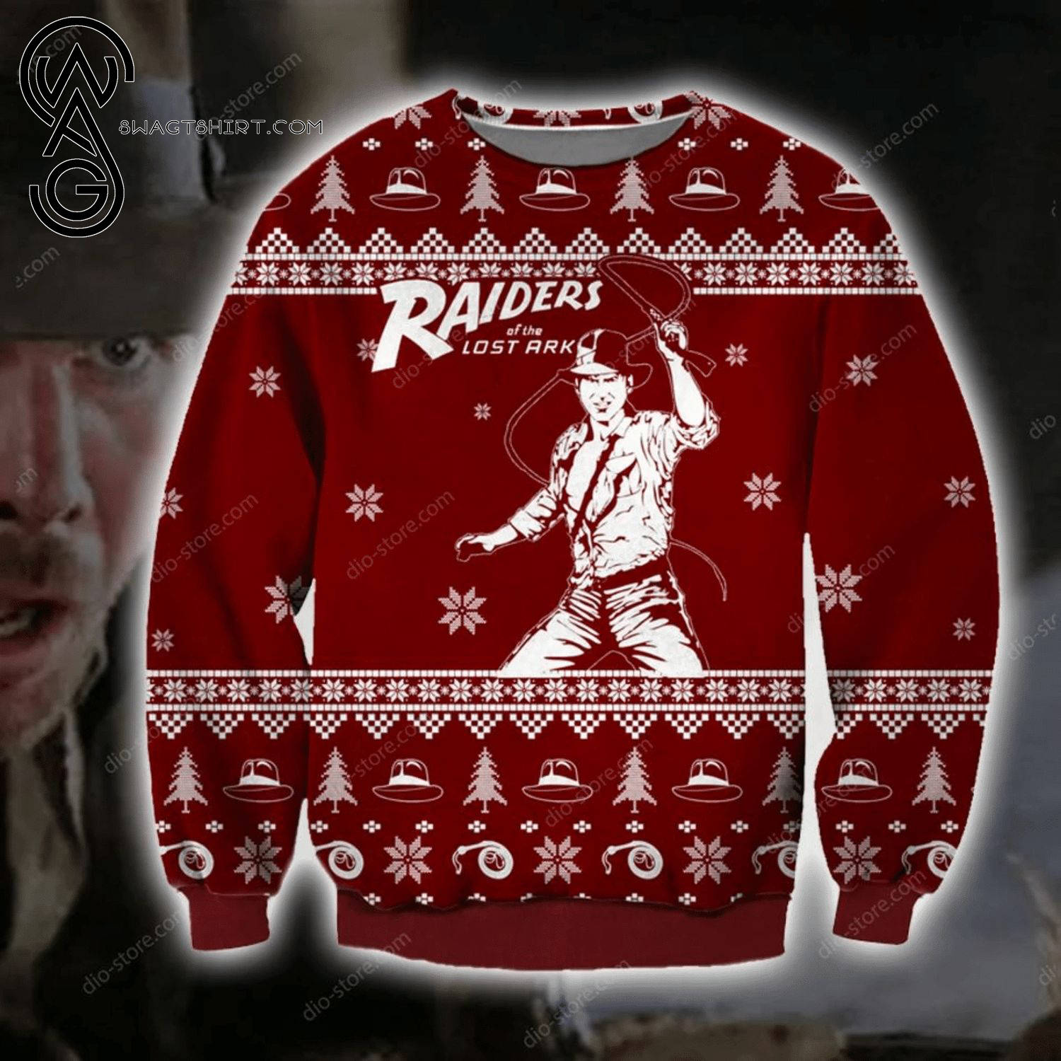 Raiders of the Lost Ark Full Print Ugly Christmas Sweater