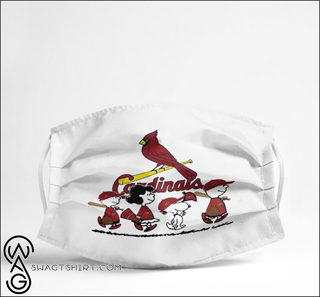 Snoopy and friends st louis cardinals anti pollution face mask
