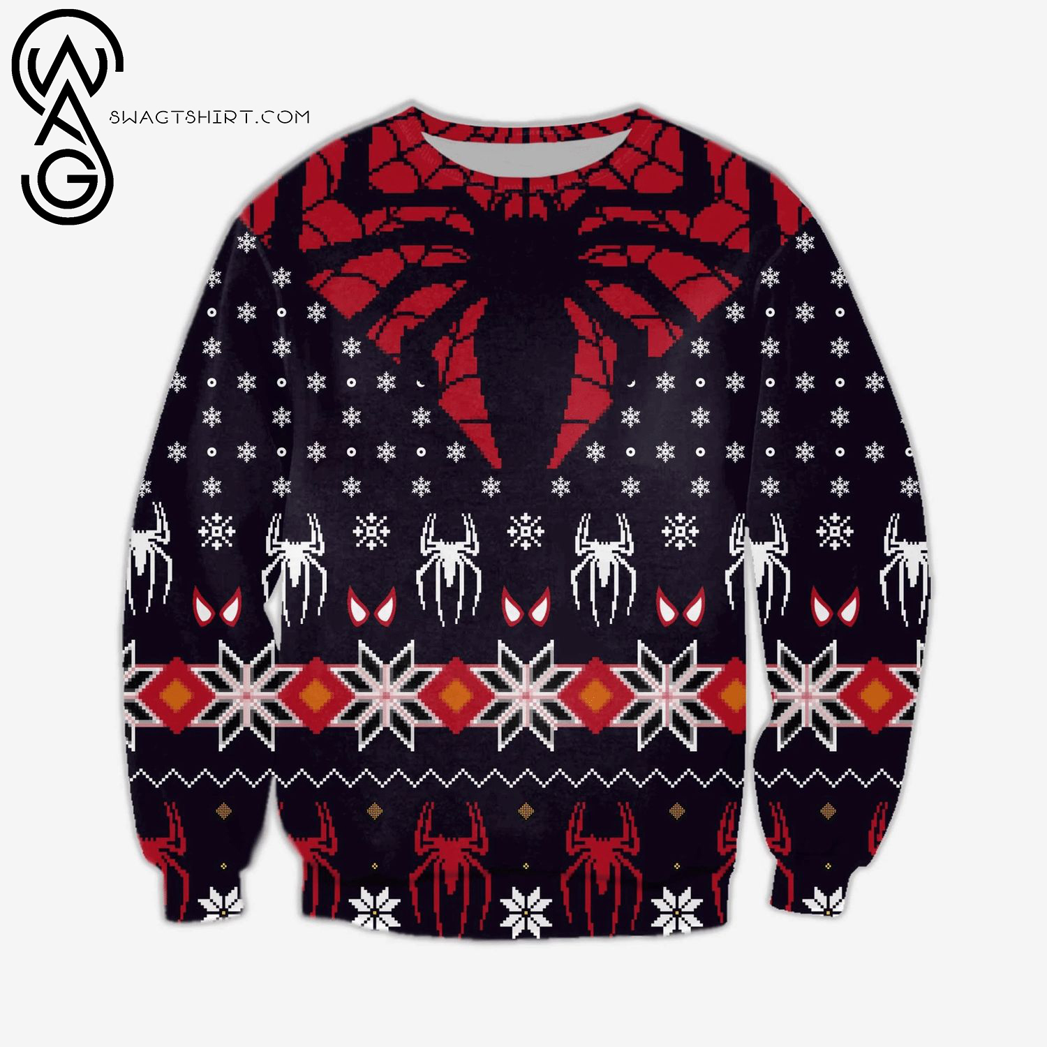 Spider-Man Full Print Ugly Christmas Sweater