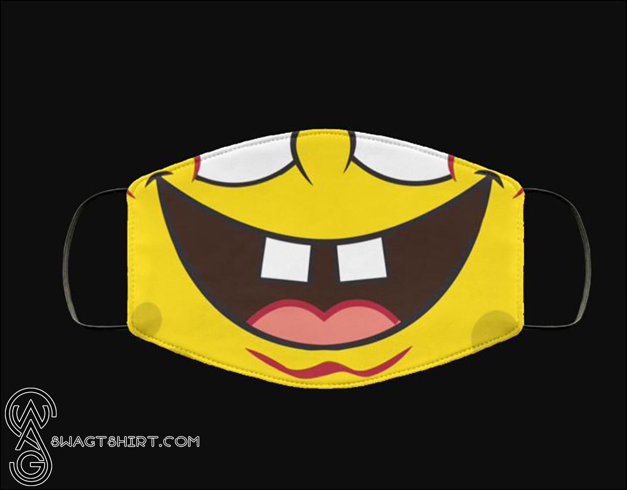 Spongebob squarepants mouth anti pollution face mask