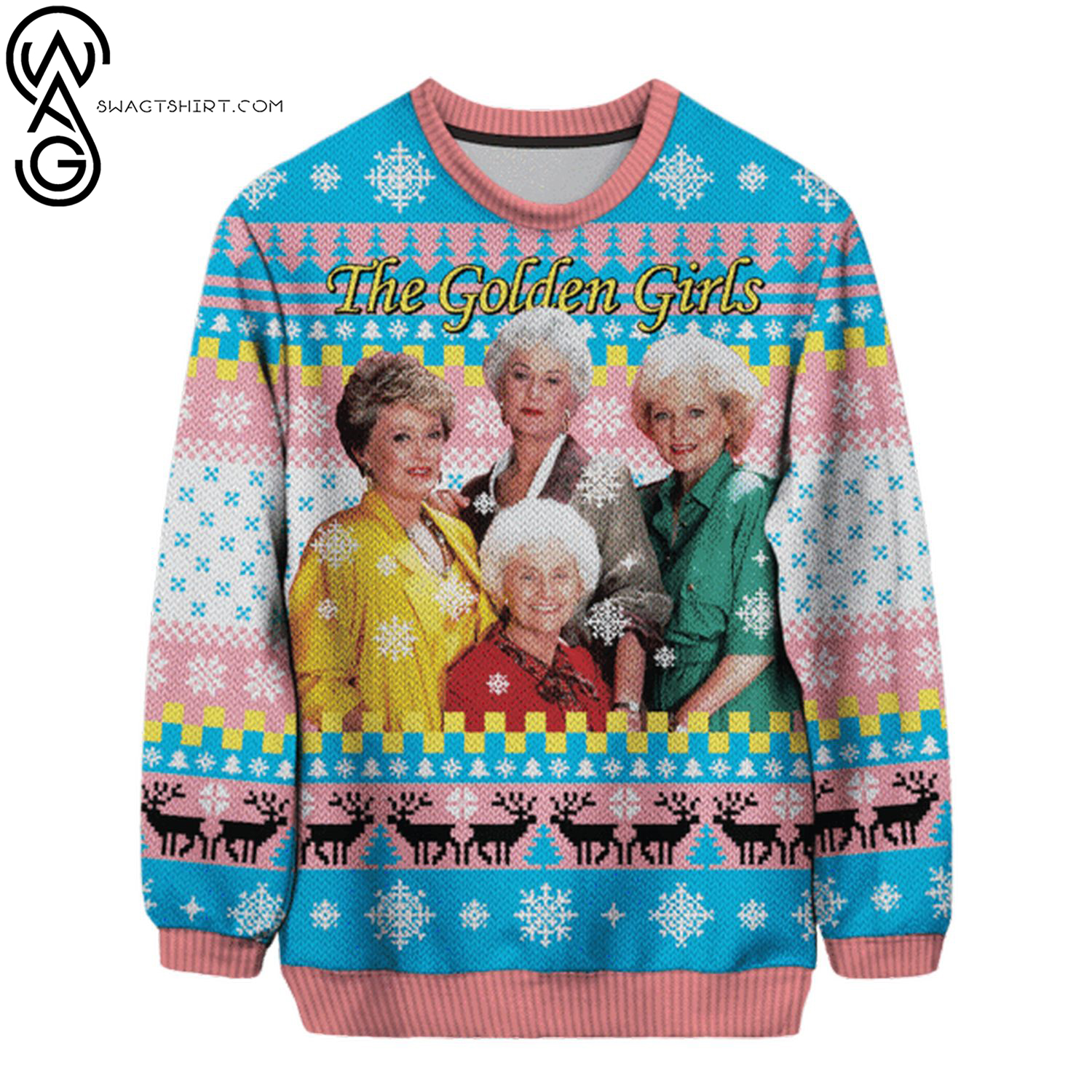 The golden girls full printing ugly christmas sweater