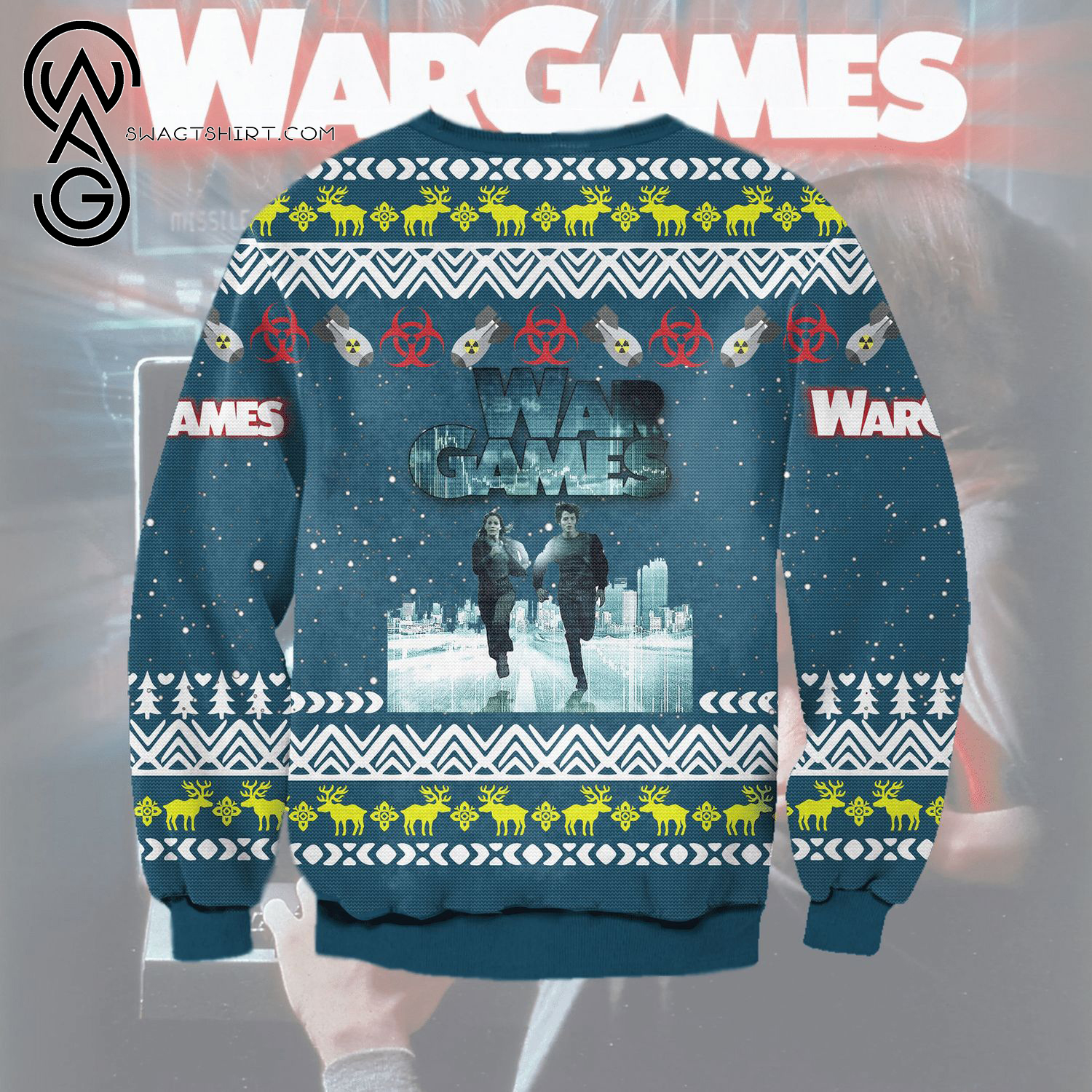 WarGames Movie Full Print Ugly Christmas Sweater