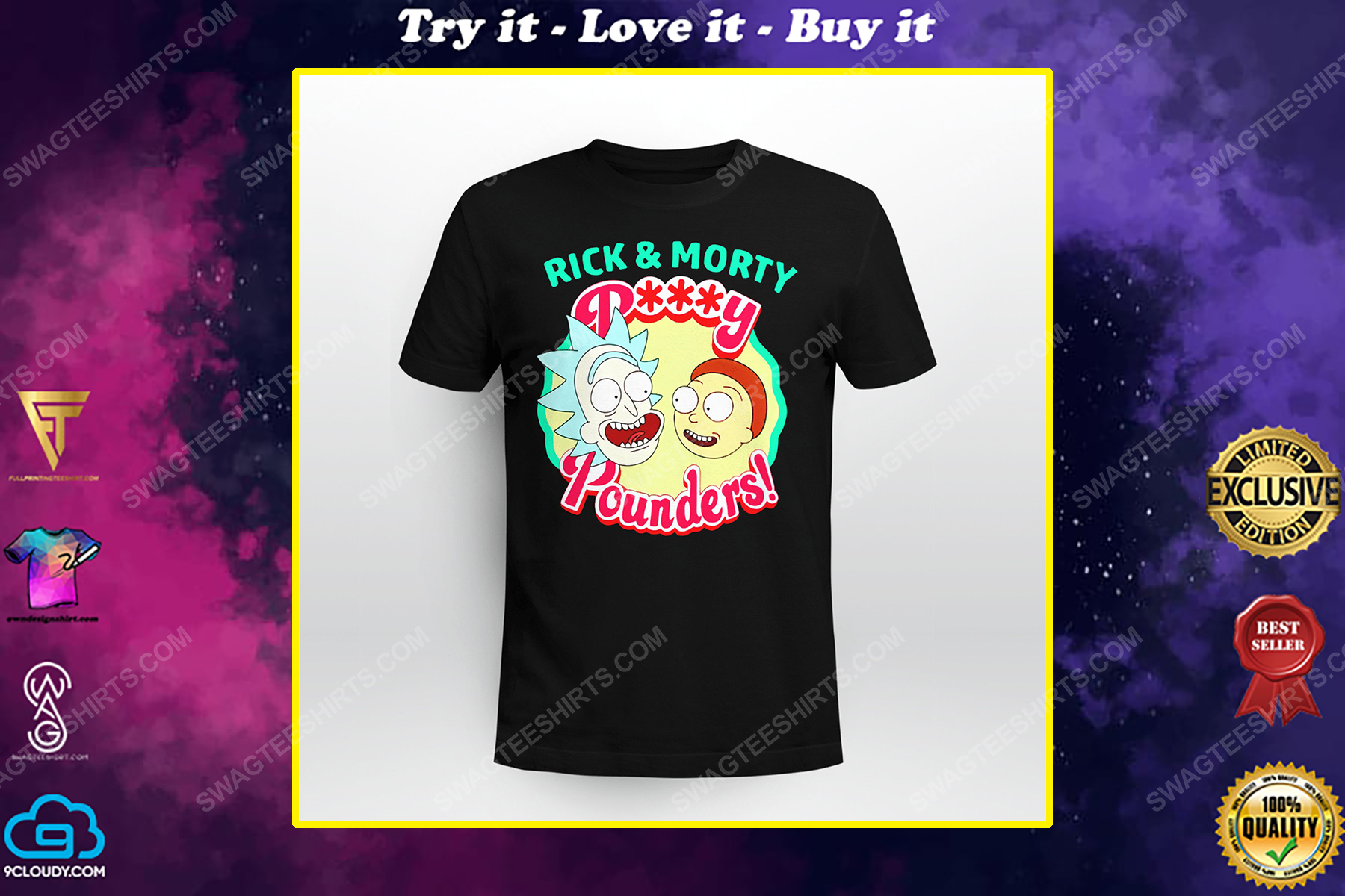 Tv show rick and morty pussy pounders shirt