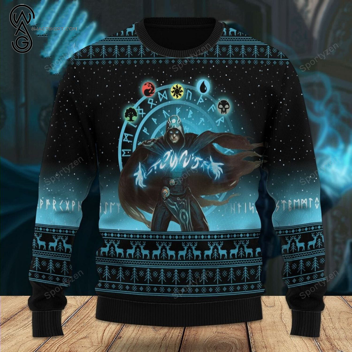 Game MTG Jace The Mind Sculptor Ugly Christmas Sweater