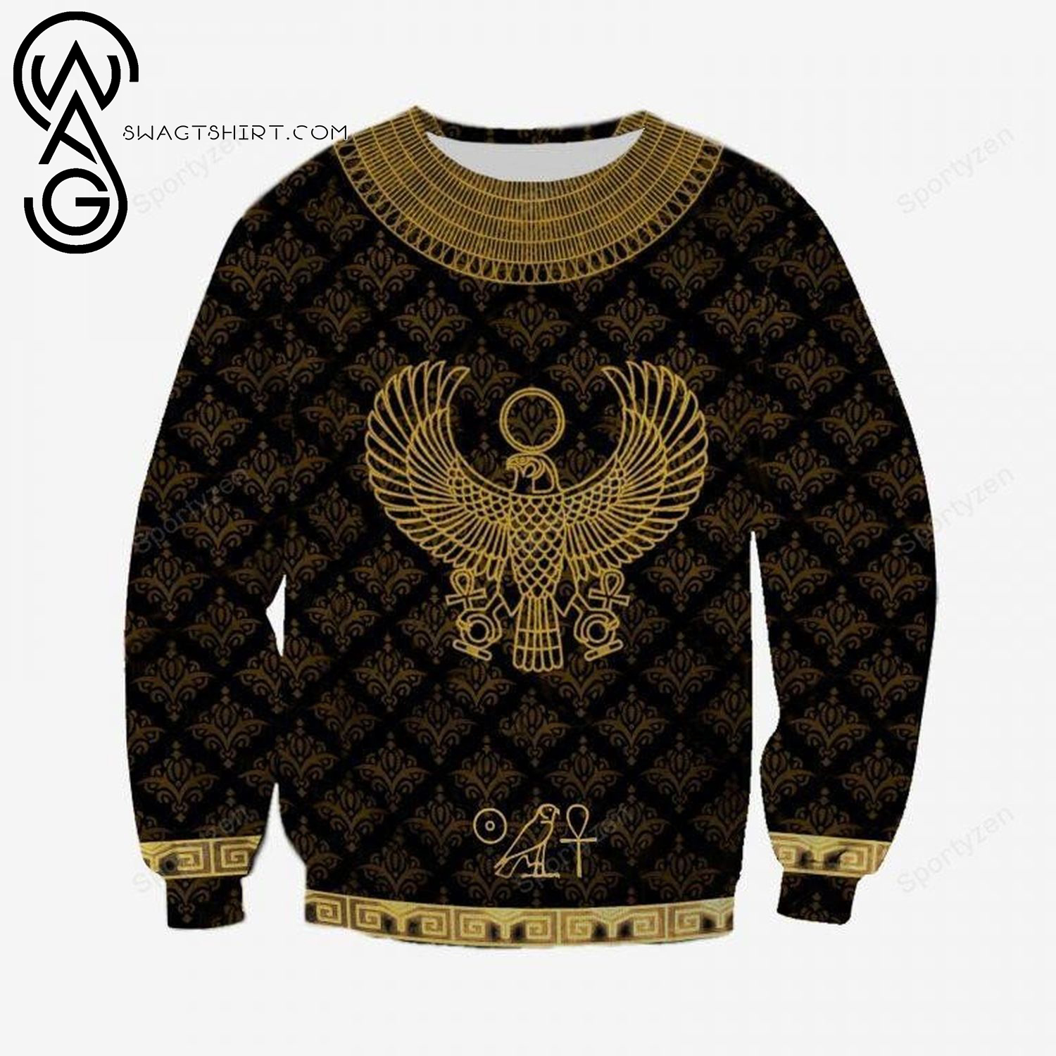 Ancient Egypt Full Print Ugly Christmas Sweater