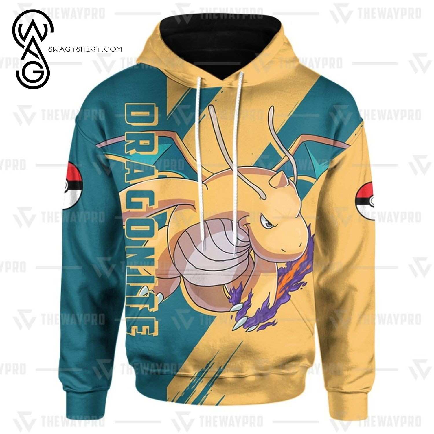 Anime Pokemon Dragonite All Over Print Shirt