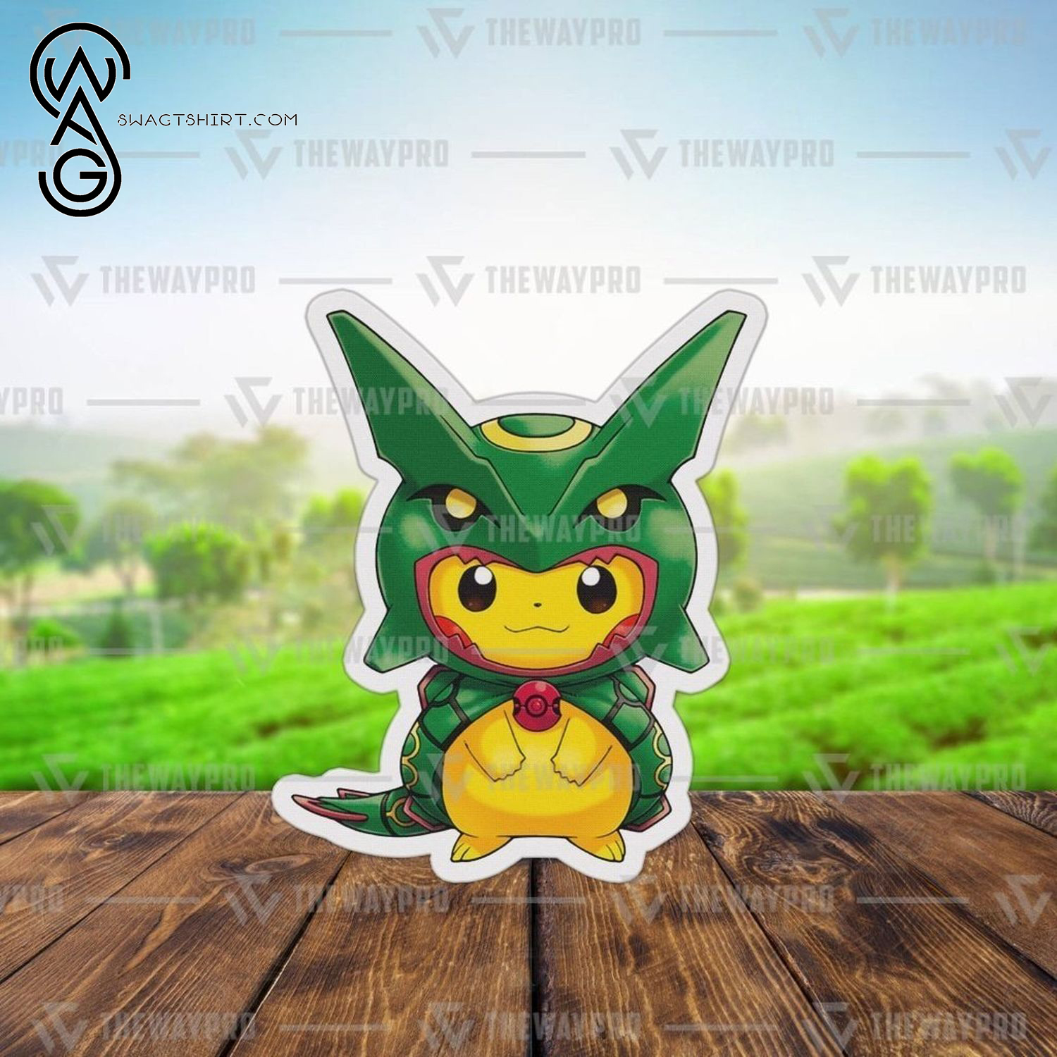 Best selling products] Anime Pokemon Pikachu Rayquaza Custom Shaped Pillow