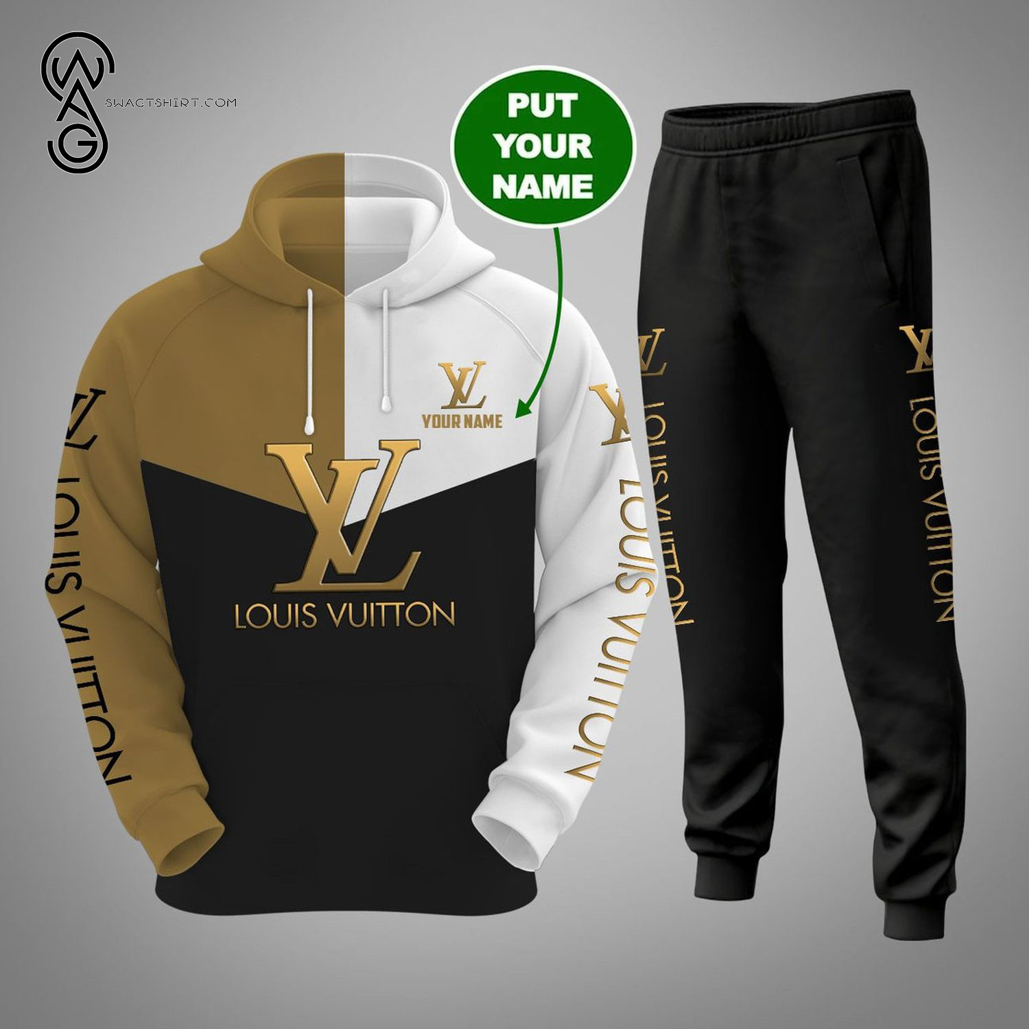 Custom Louis Vuitton Full Print Hoodie And Pants