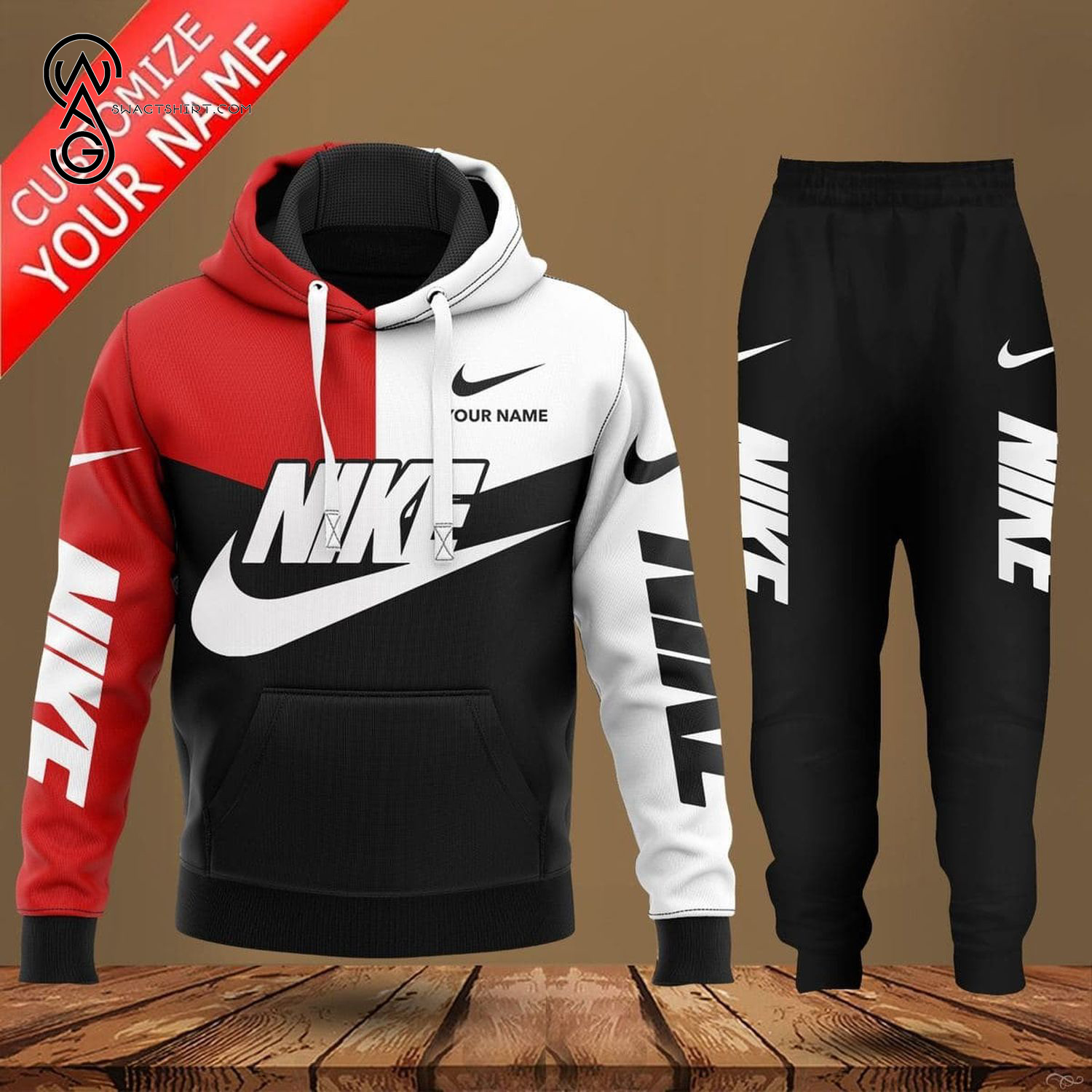 Custom Nike Full Print Hoodie And Pants