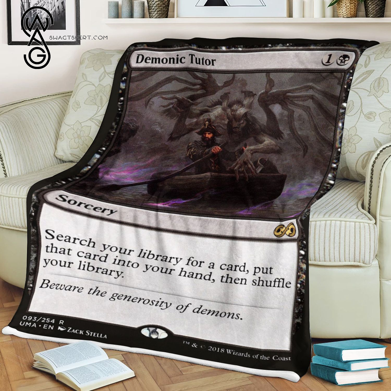 Demonic Tutor Game Magic The Gathering Card Blanket