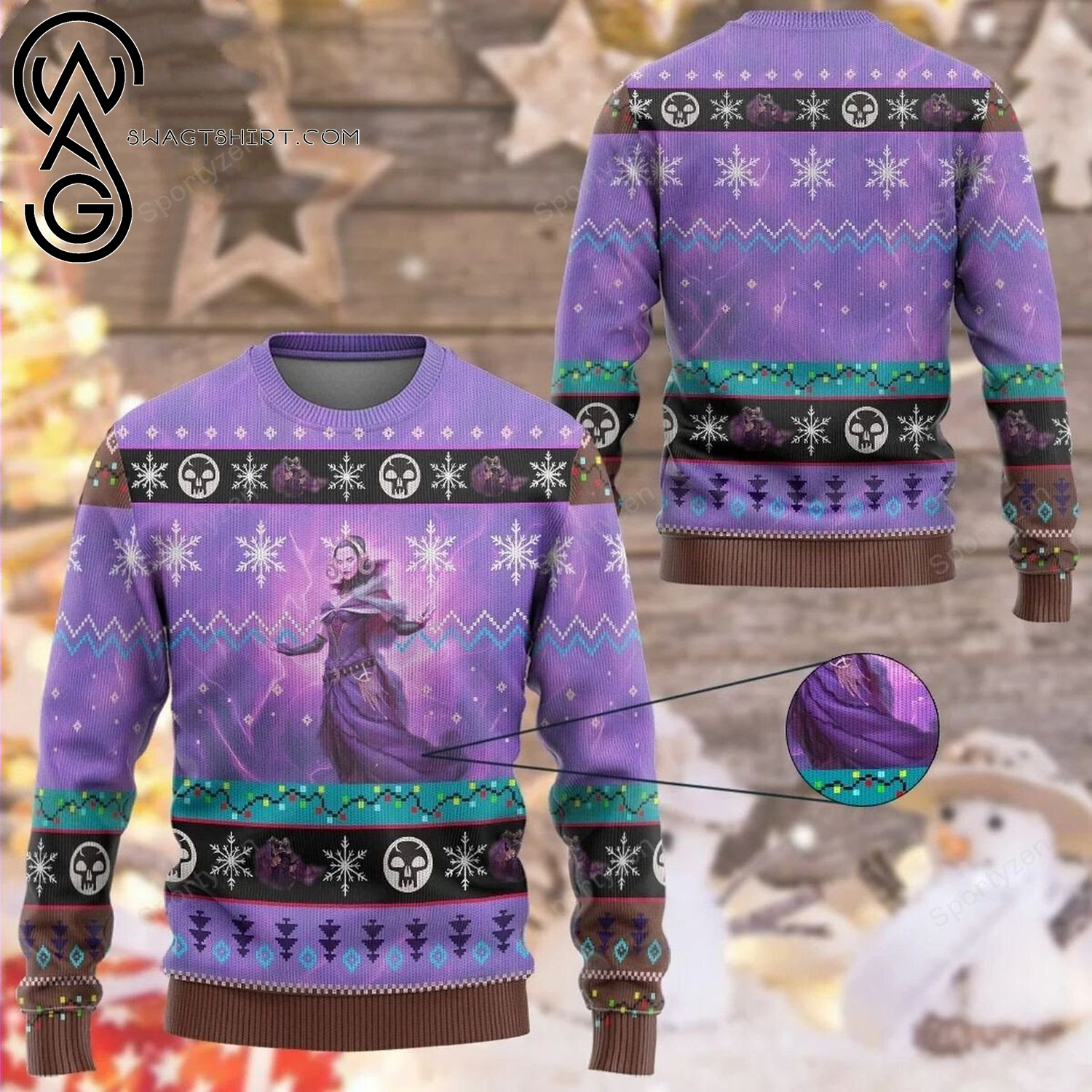 Game Magic The Gathering Liliana The Last Hope Ugly Christmas Sweater