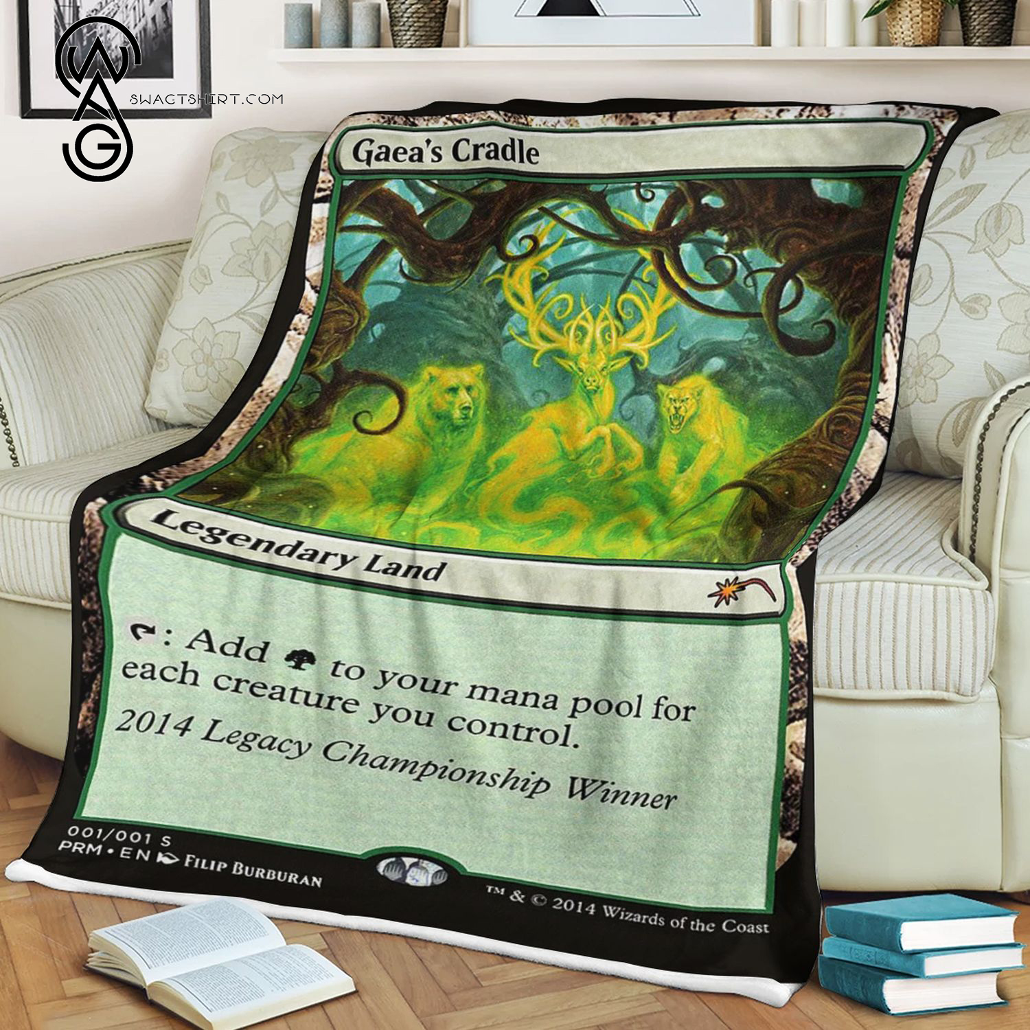 Gaea's Cradle Game Magic The Gathering Blanket