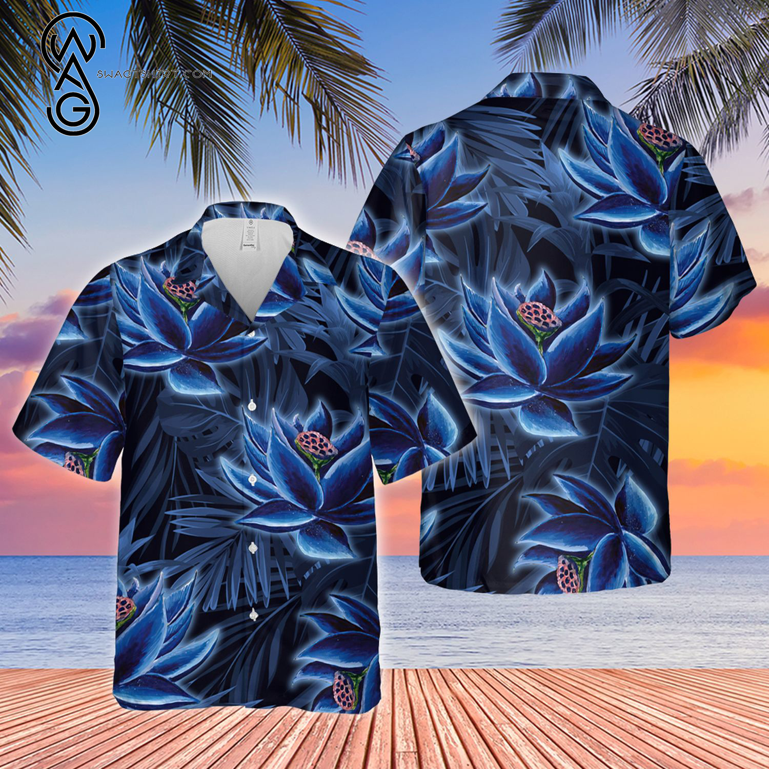 Game Magic The Gathering Black Lotus Hawaiian Shirt