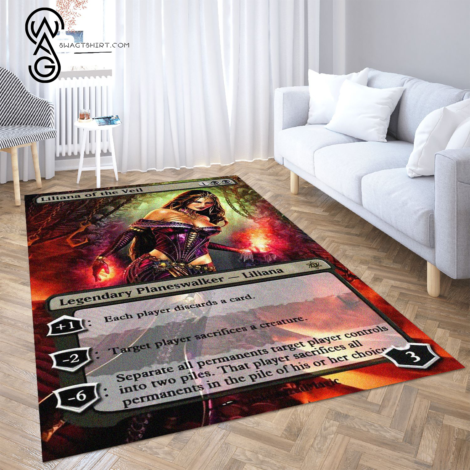 Game Magic The Gathering Liliana Of The Veil Rug