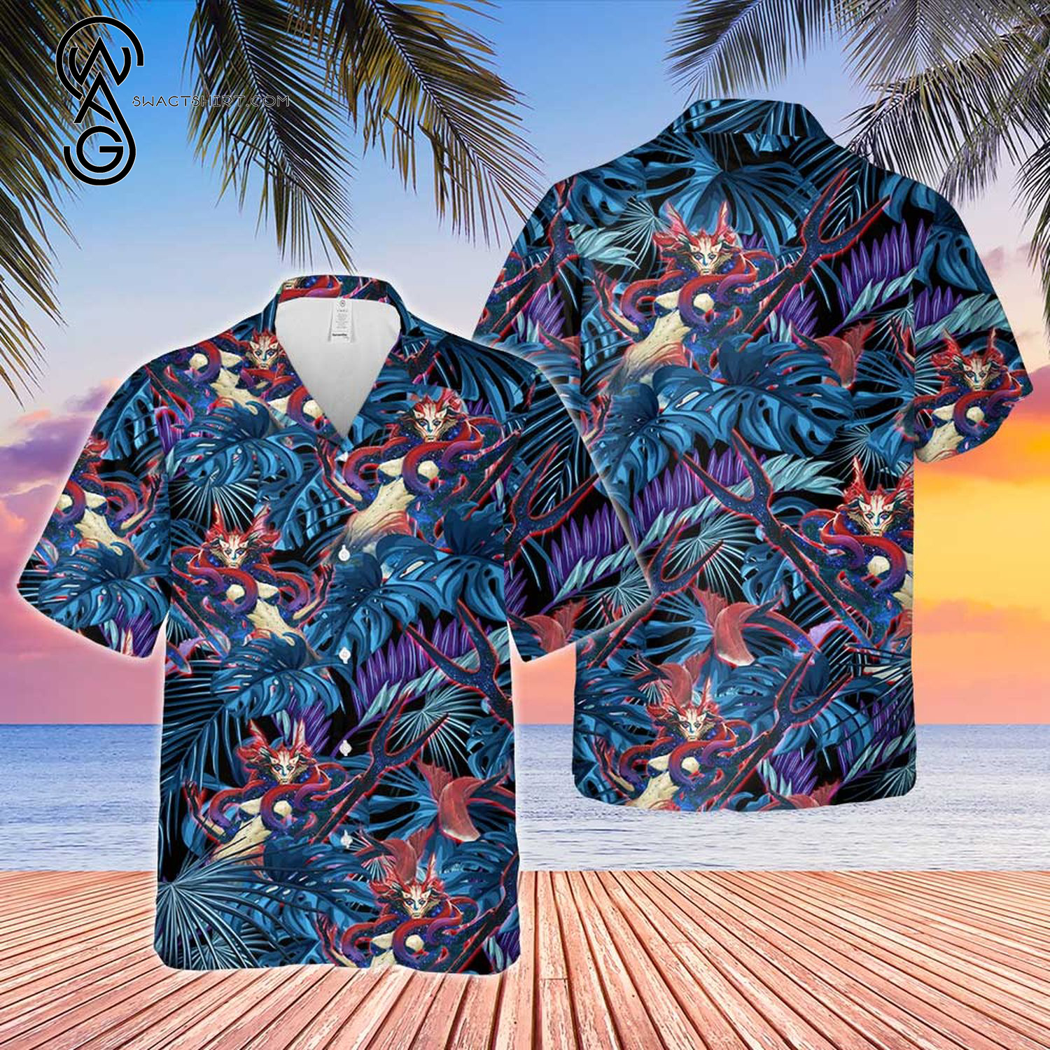 Game Magic The Gathering Thassa God Of The Sea Hawaiian Shirt