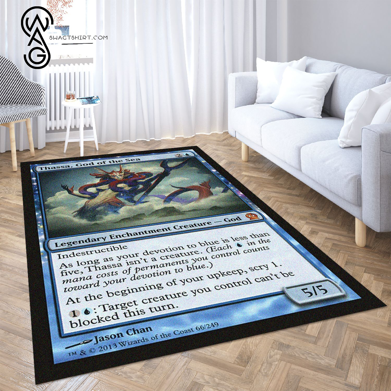Game Magic The Gathering Thassa God Of The Sea Rug