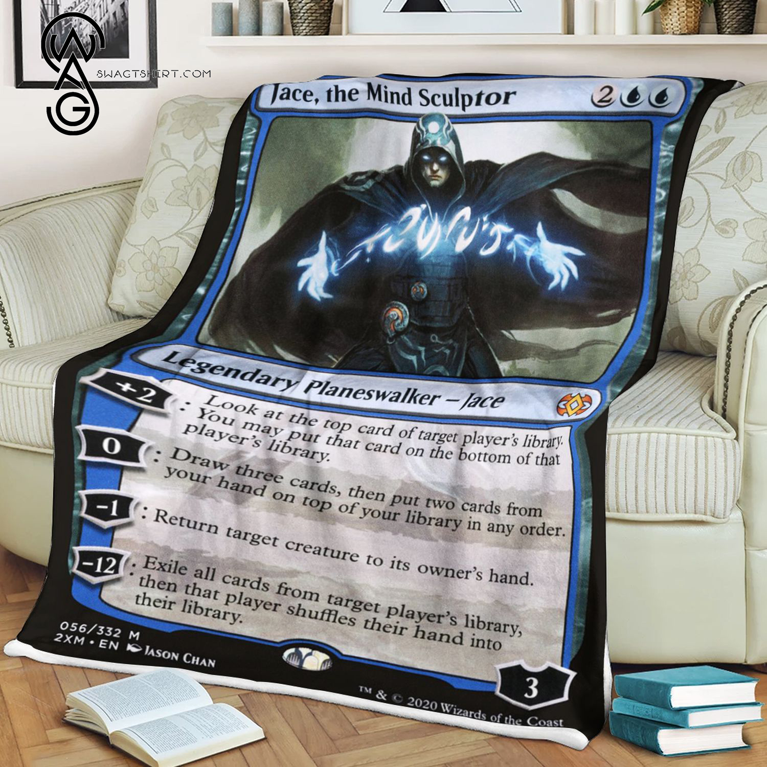 Jace The Mind Sculptor Game Magic The Gathering Blanket