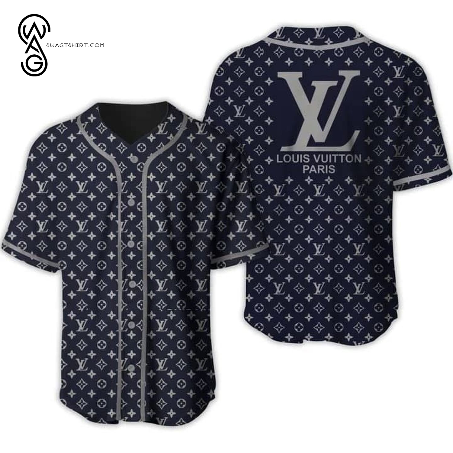 Louis Vuitton Paris Full Print Baseball Jersey