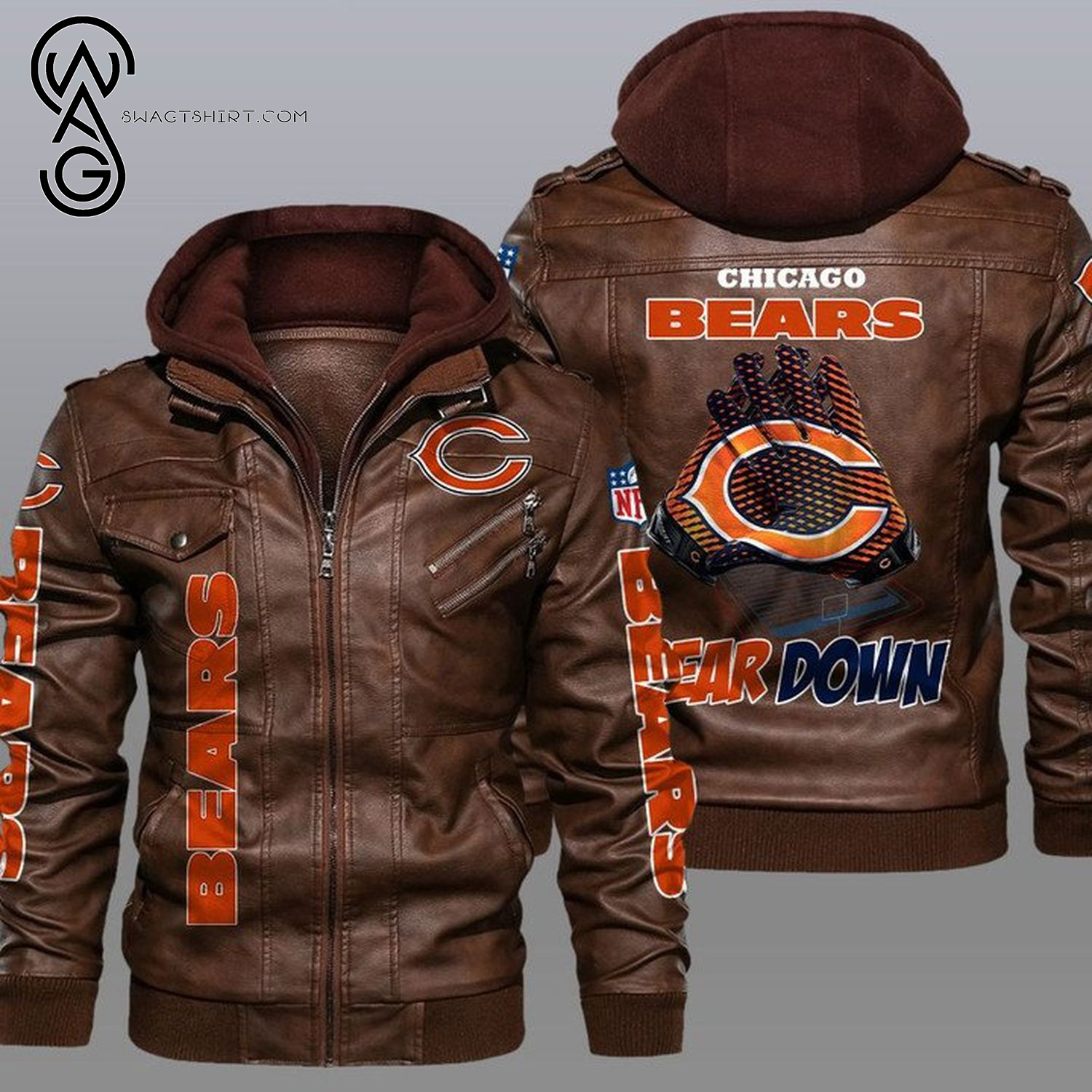 National Football League Chicago Bears Leather Jacket