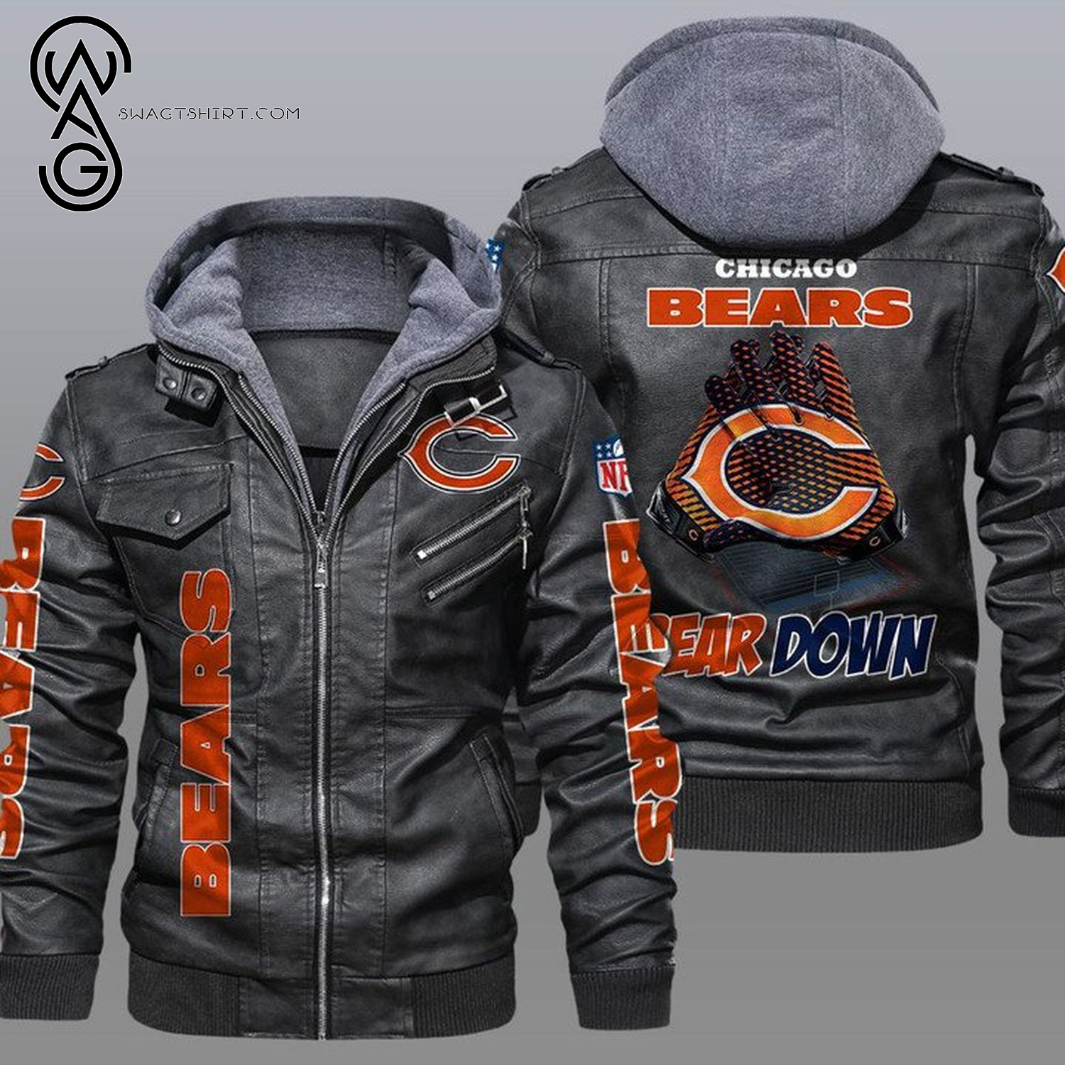 National Football League Chicago Bears Leather Jacket