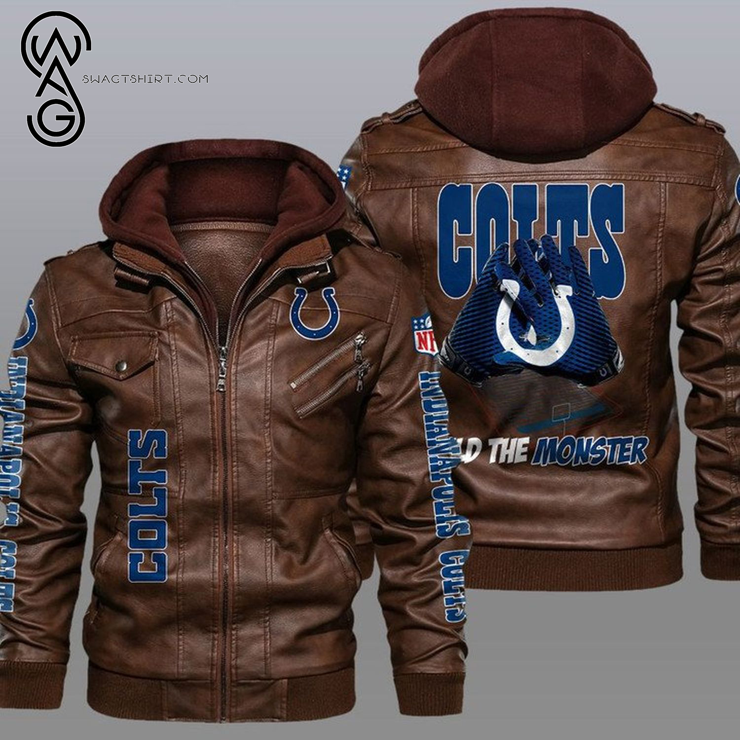 National Football League Indianapolis Colts Leather Jacket