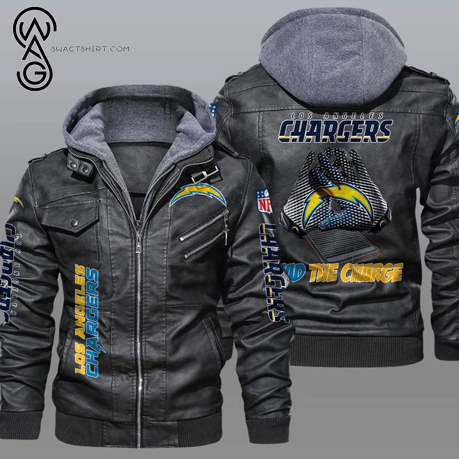 National Football League Los Angeles Chargers Leather Jacket