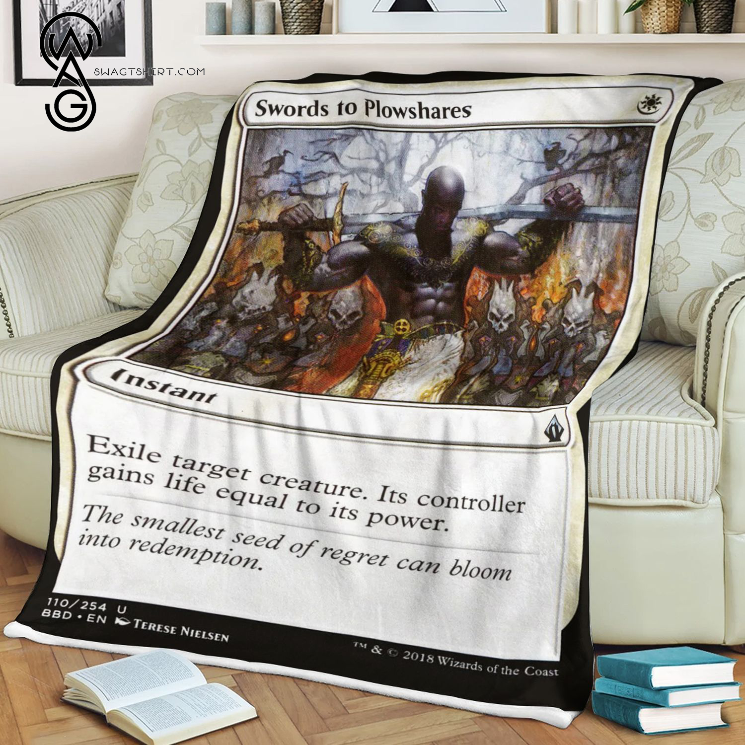 Swords To Plowshares Game Magic The Gathering Blanket