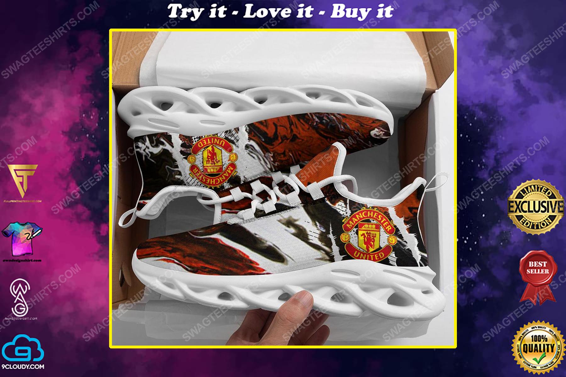 The manchester united football club max soul shoes