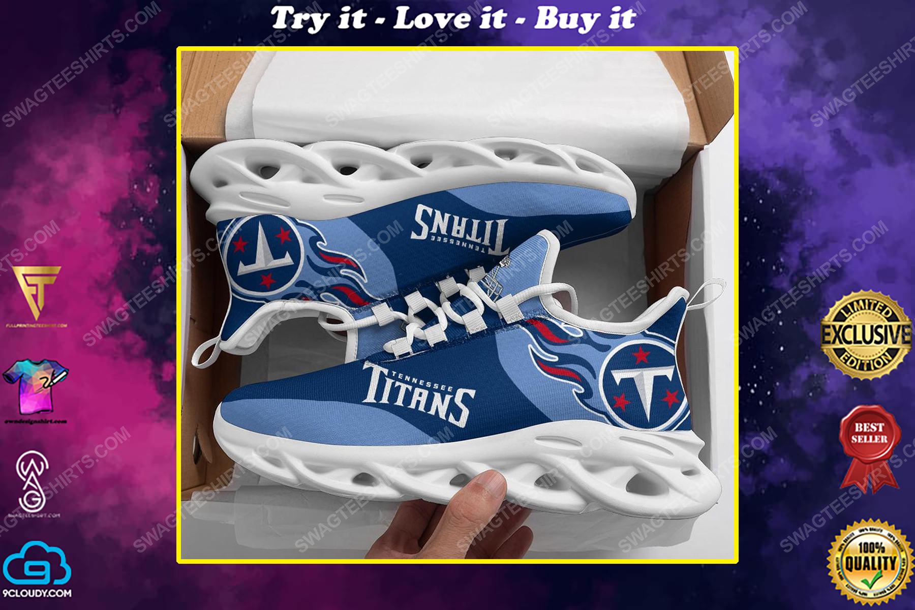 The tennessee titans football team max soul shoes