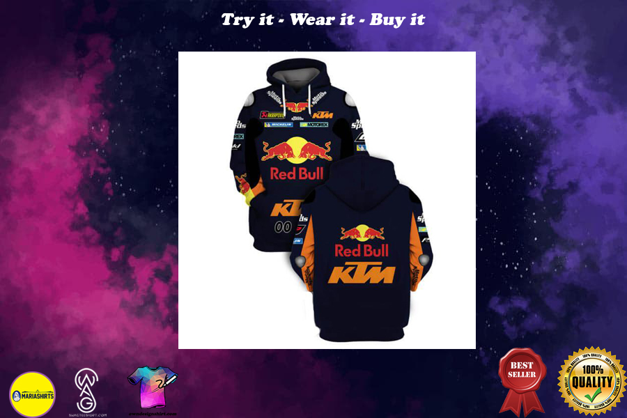 ktm sportmotorcycle ag red bull all over printed shirt