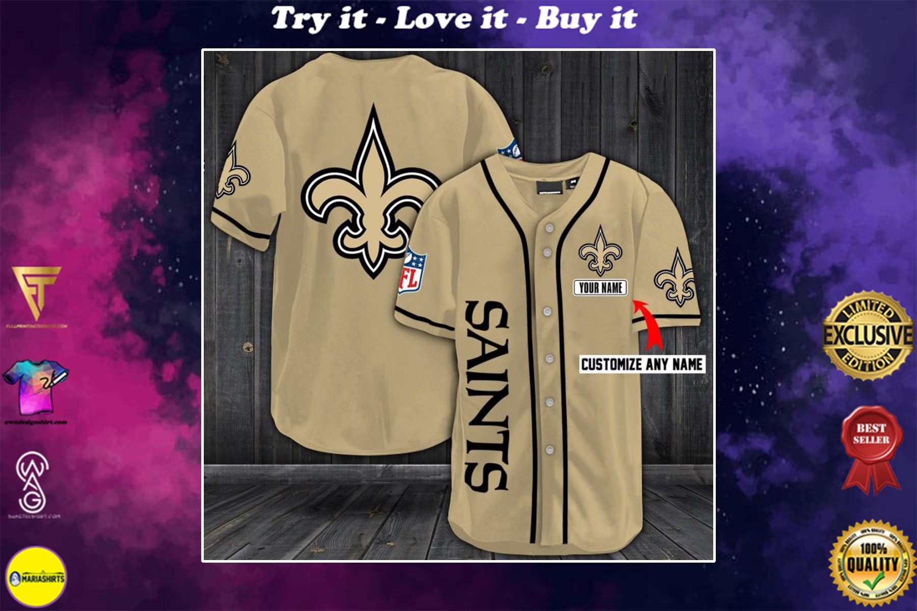 personalized name jersey new orleans saints shirt