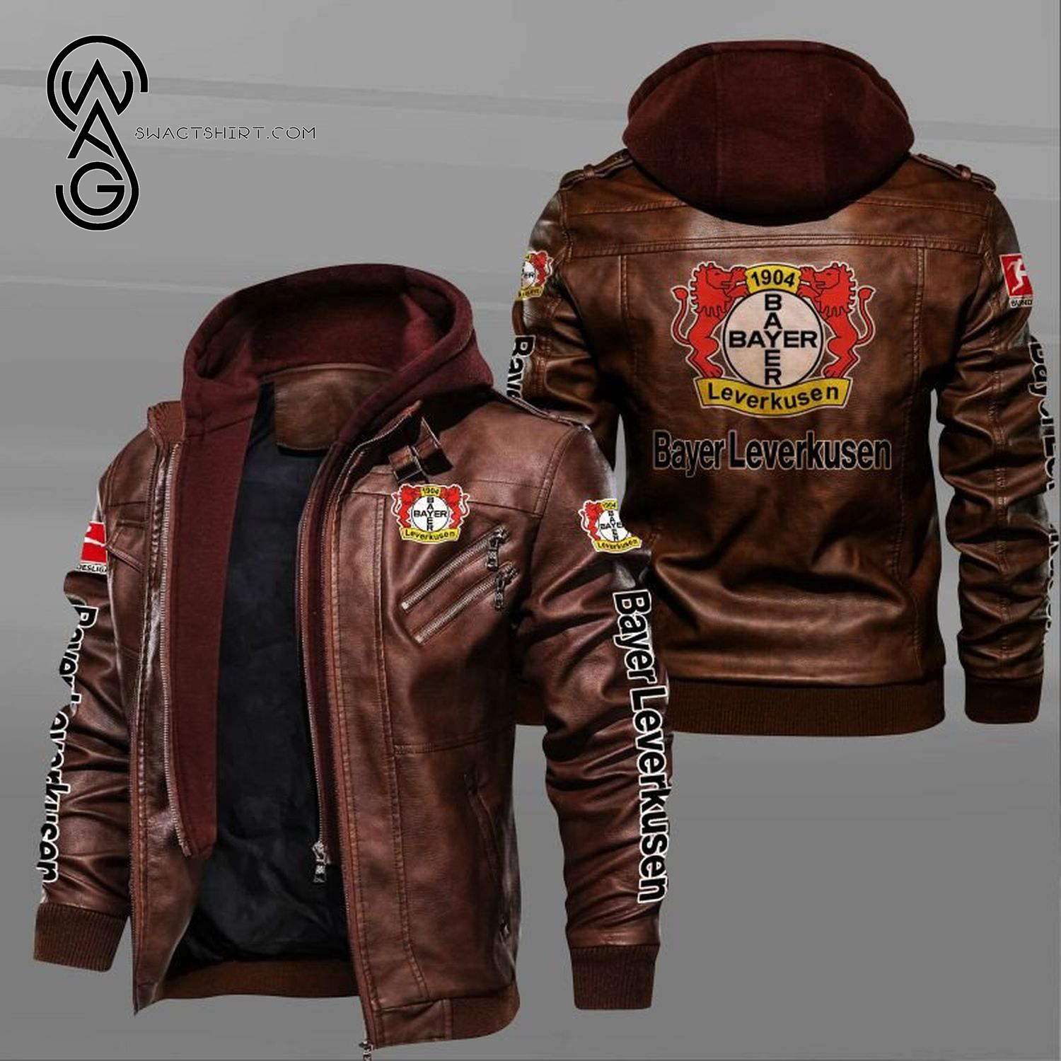 Bayer 04 Leverkusen Football Club Leather Jacket