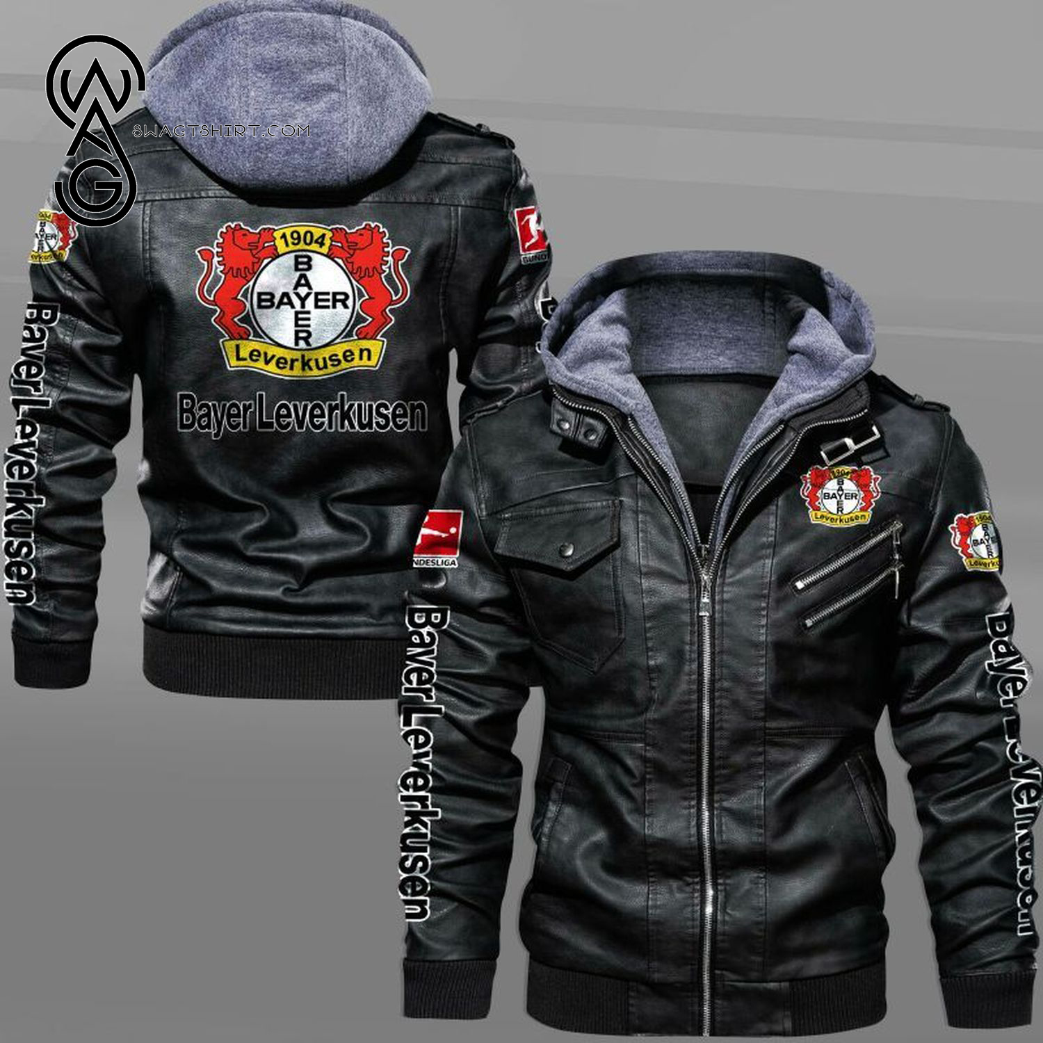 Bayer 04 Leverkusen Football Club Leather Jacket