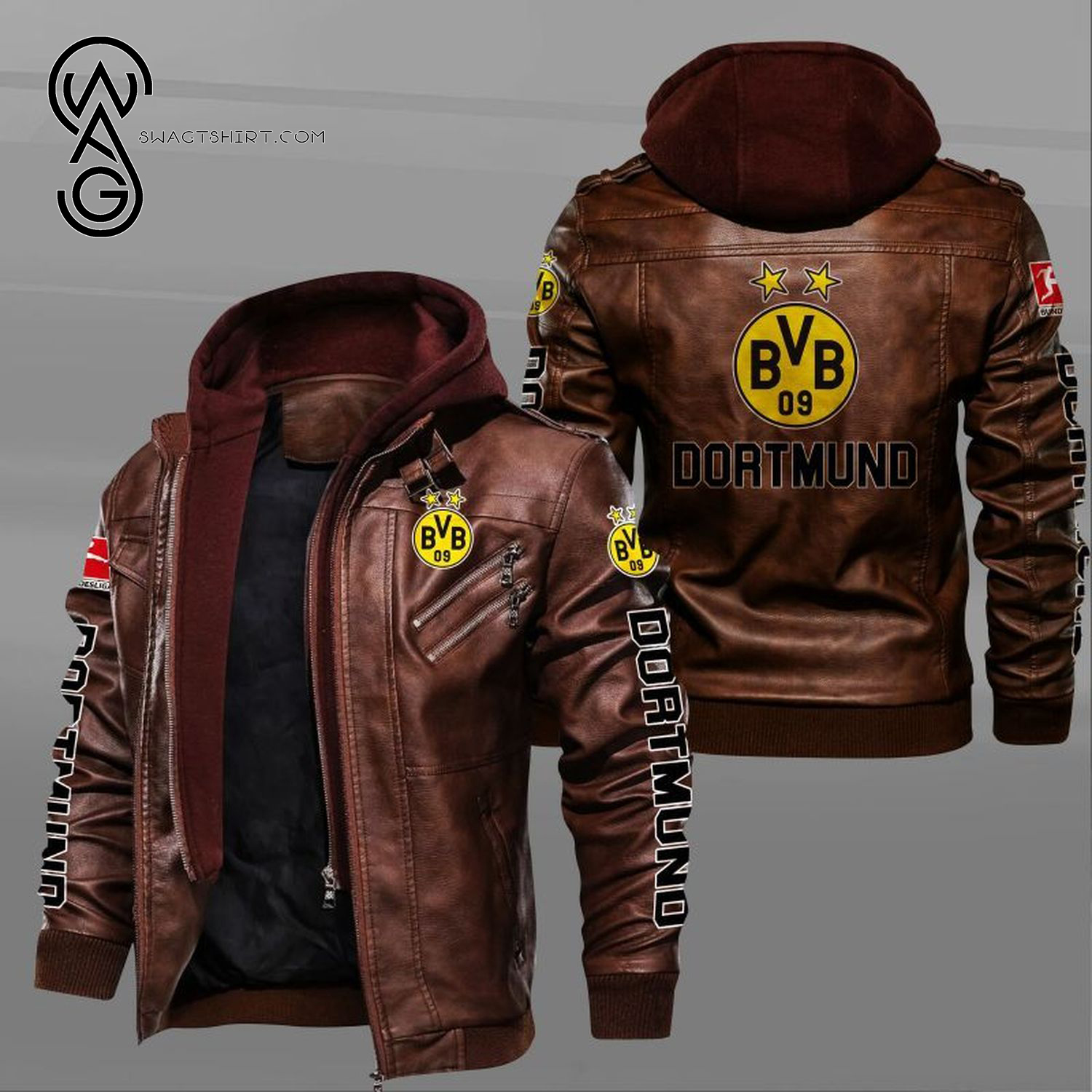 Borussia Dortmund Football Club Leather Jacket