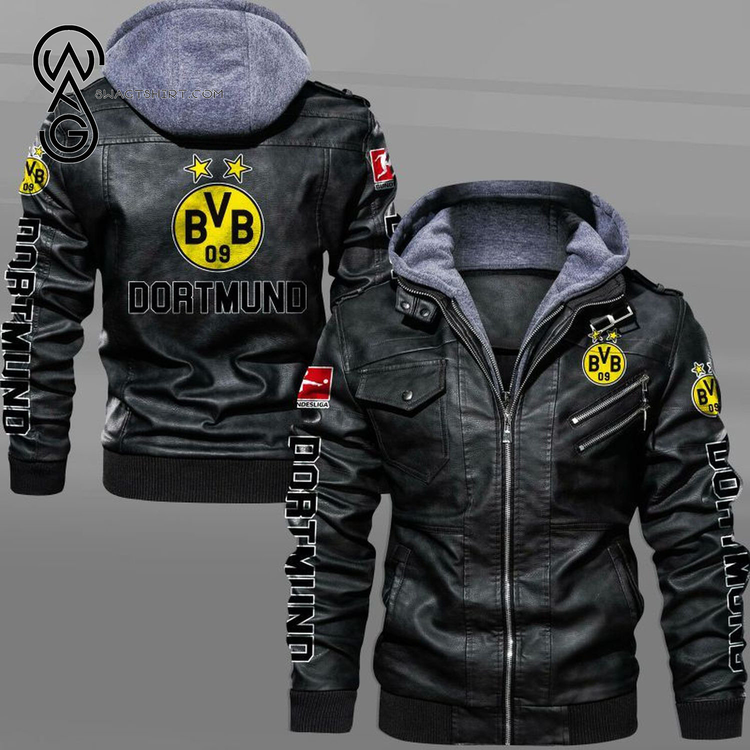 Borussia Dortmund Football Club Leather Jacket
