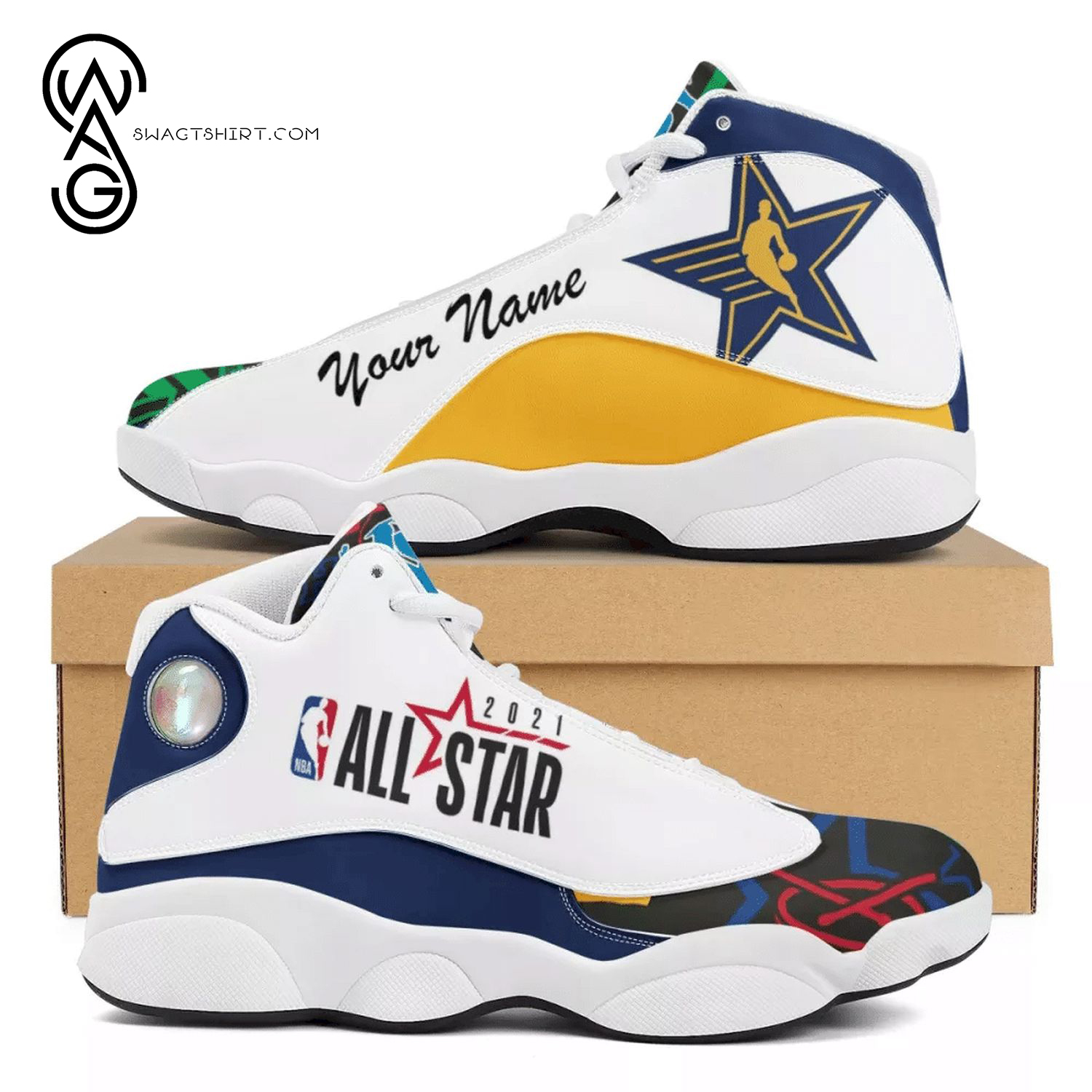 Custom NBA All-Star Game Air Jordan 13 Shoes
