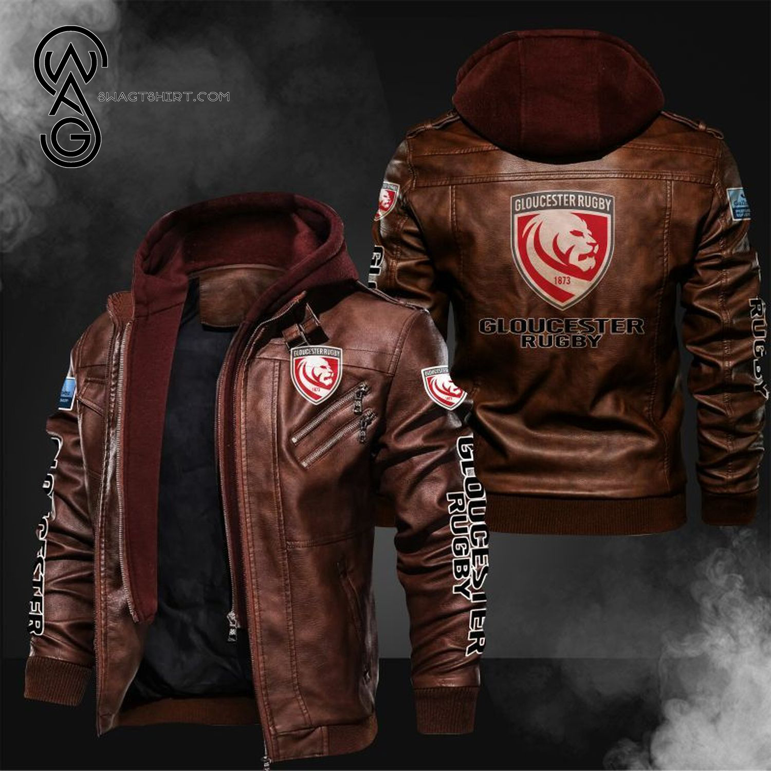 Gloucester Rugby Football Club Leather Jacket