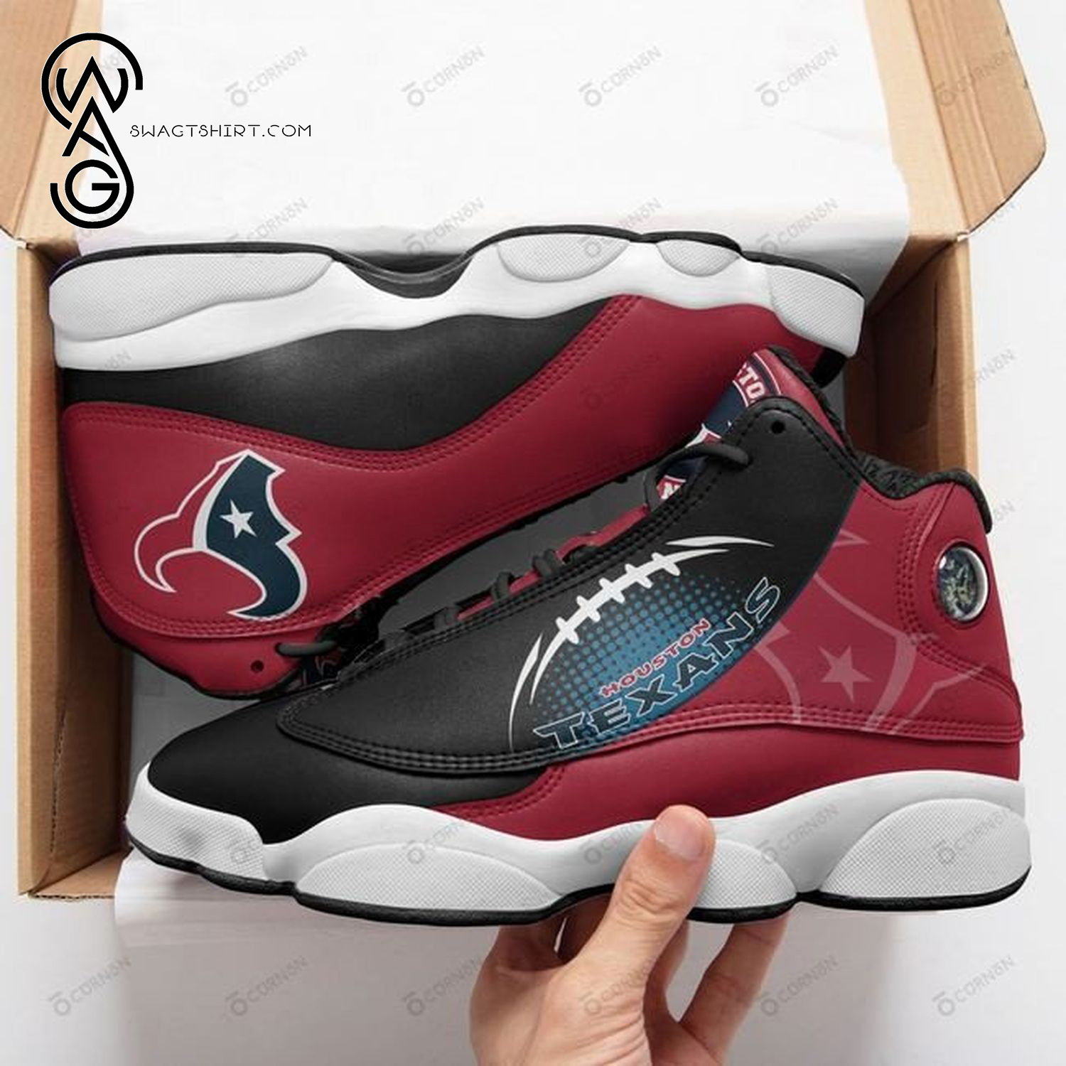 Houston Texans Football Team Air Jordan 13 Shoes