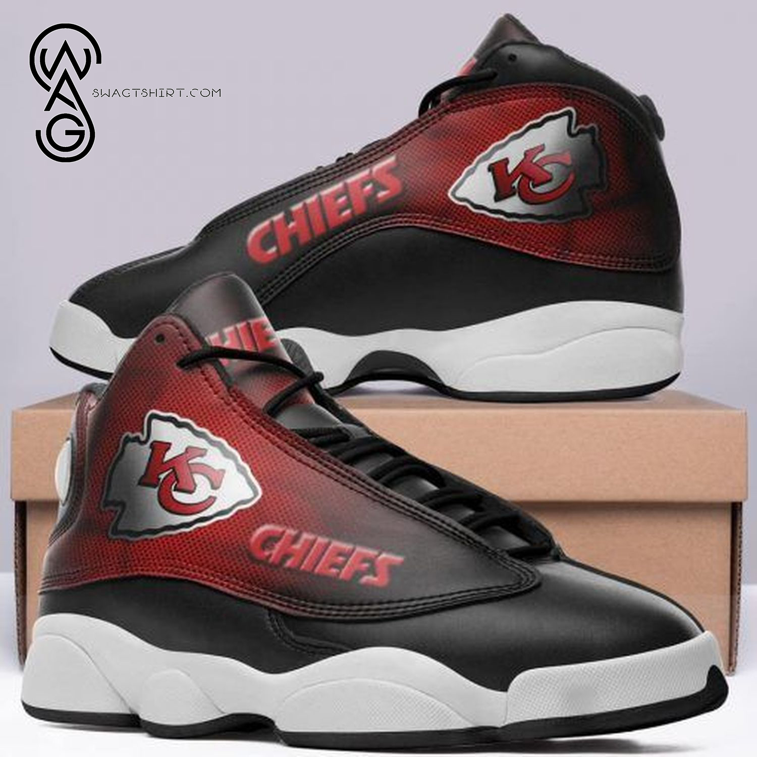 Kansas City Chiefs Football Team Air Jordan 13 Shoes