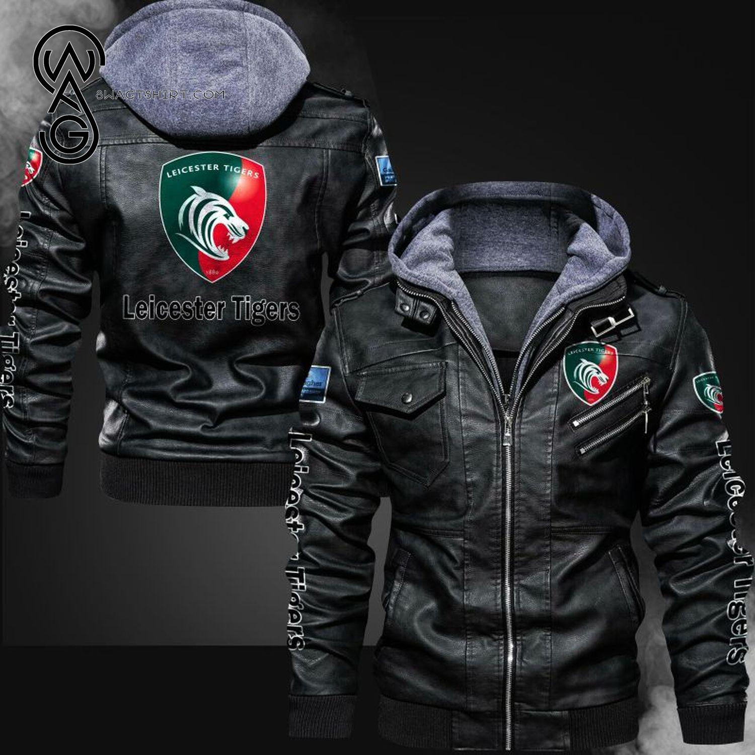 Leicester Tigers Football Club Leather Jacket