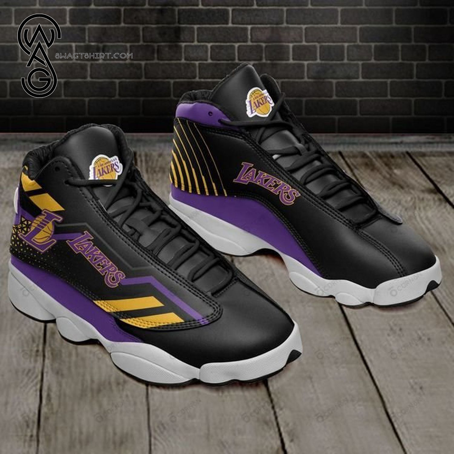 Los Angeles Lakers Basketball Air Jordan 13 Shoes