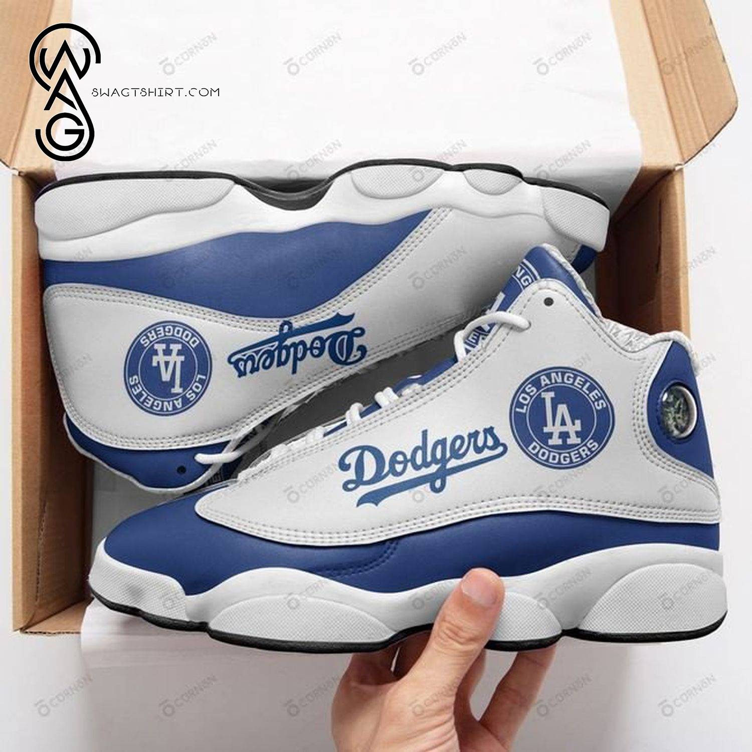 MLB Los Angeles Dodgers Air Jordan 13 Shoes