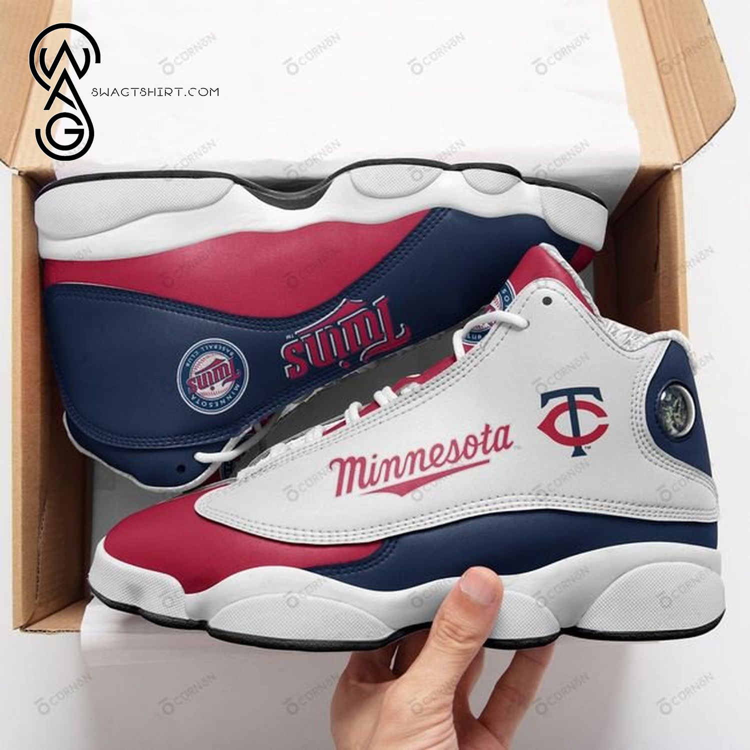 MLB Minnesota Twins Air Jordan 13 Shoes
